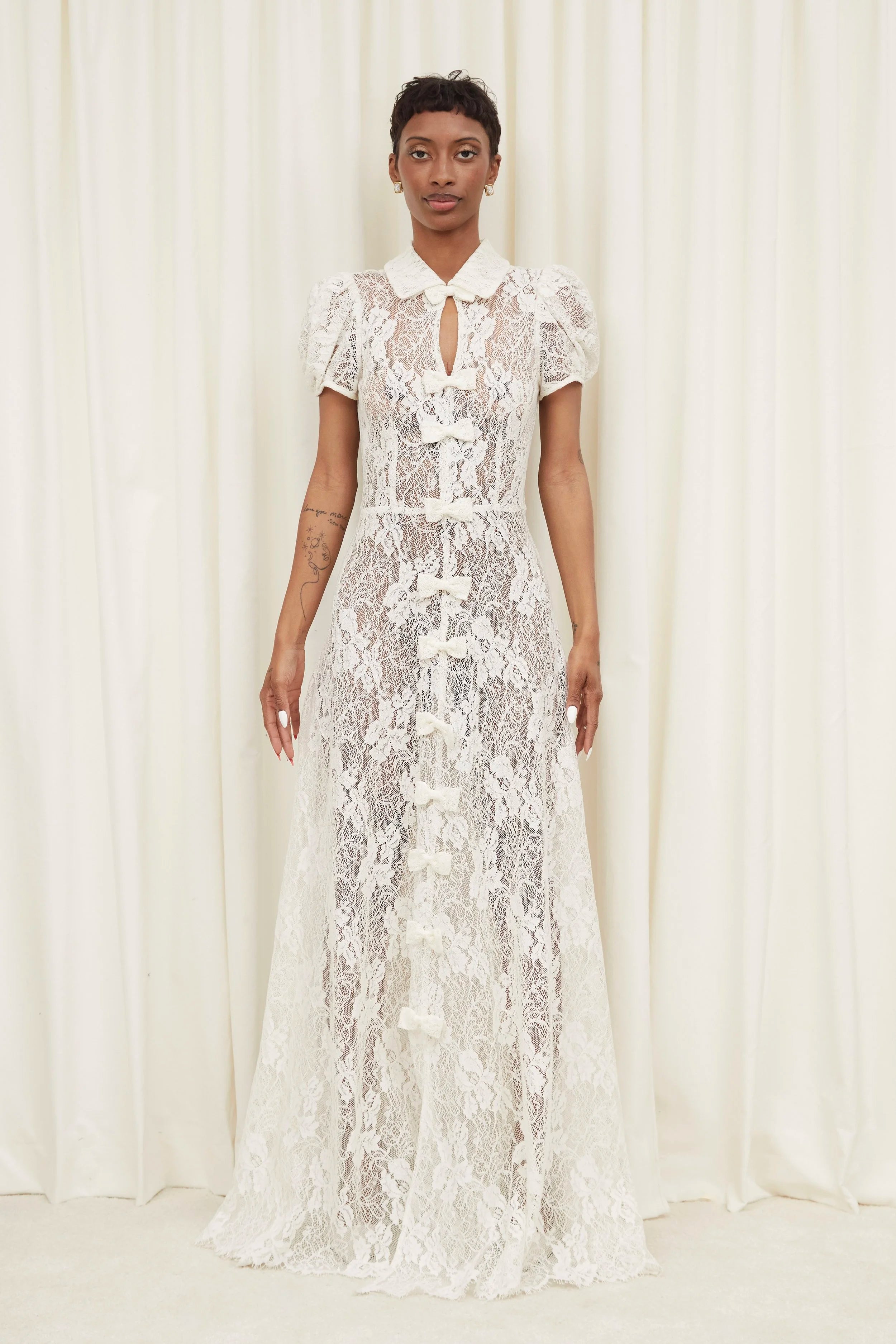 Dorris French Lace Gown