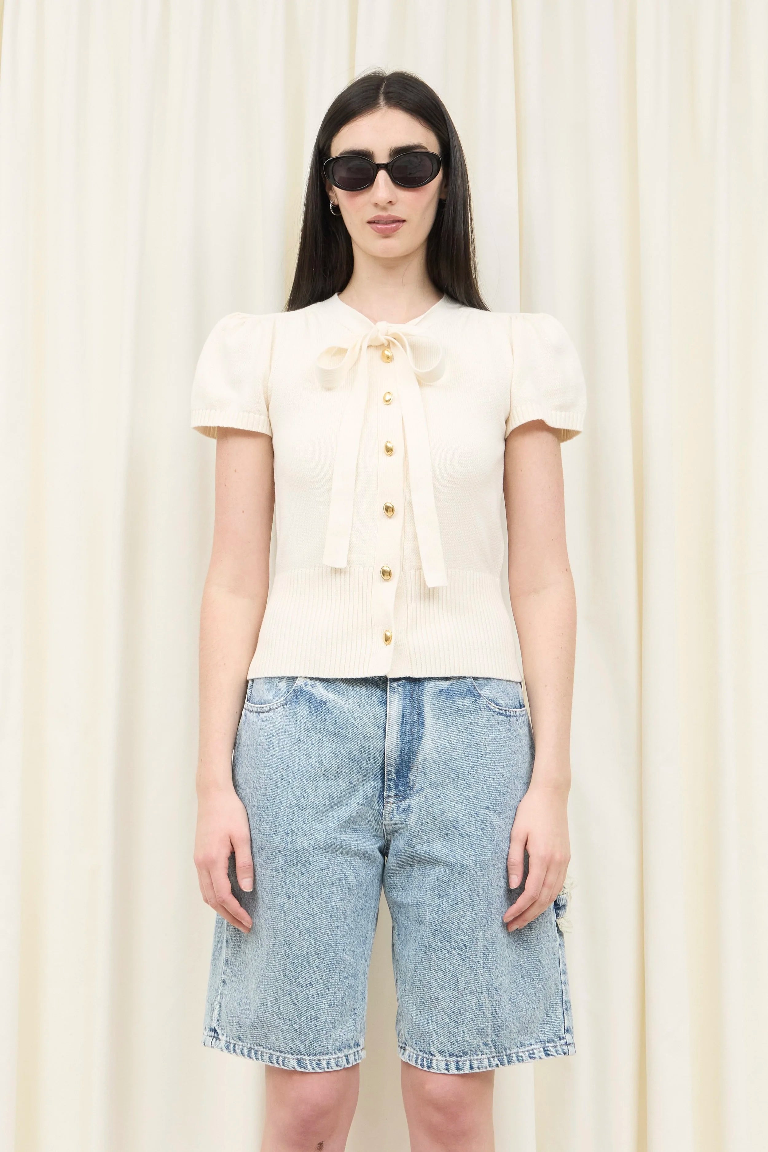Sid Lace Carpenter Loop Jean Short