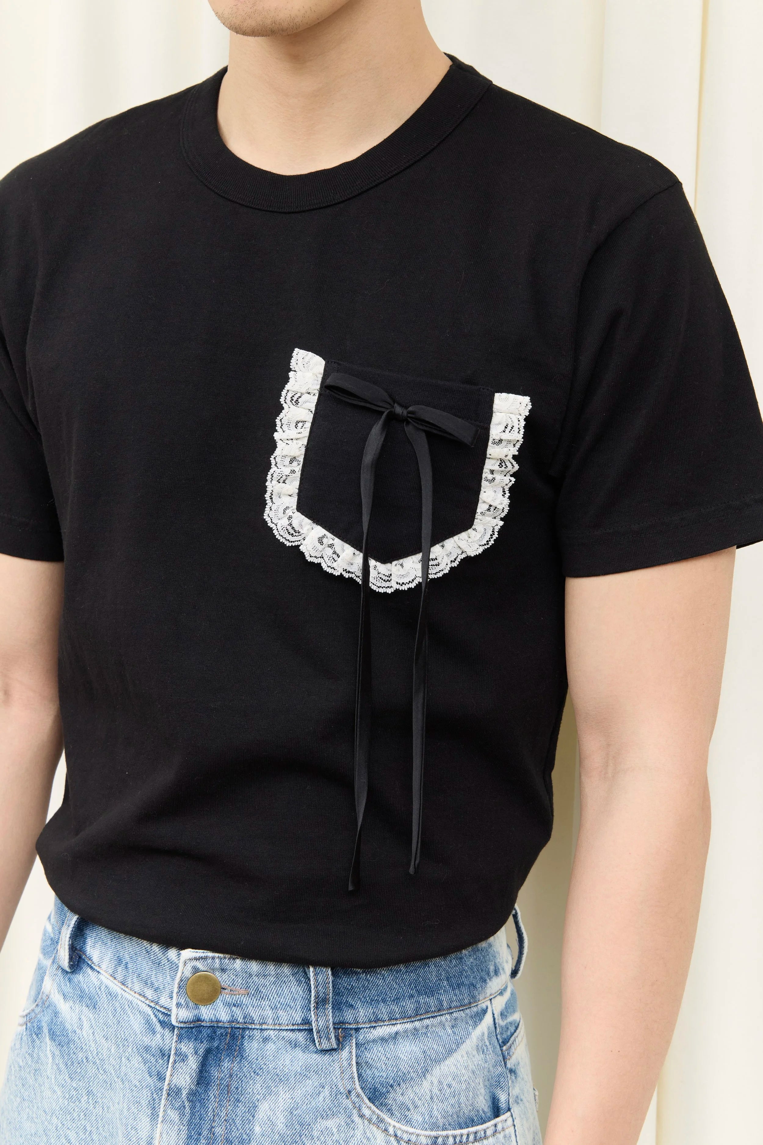 Stuart Lace Pocket Tee