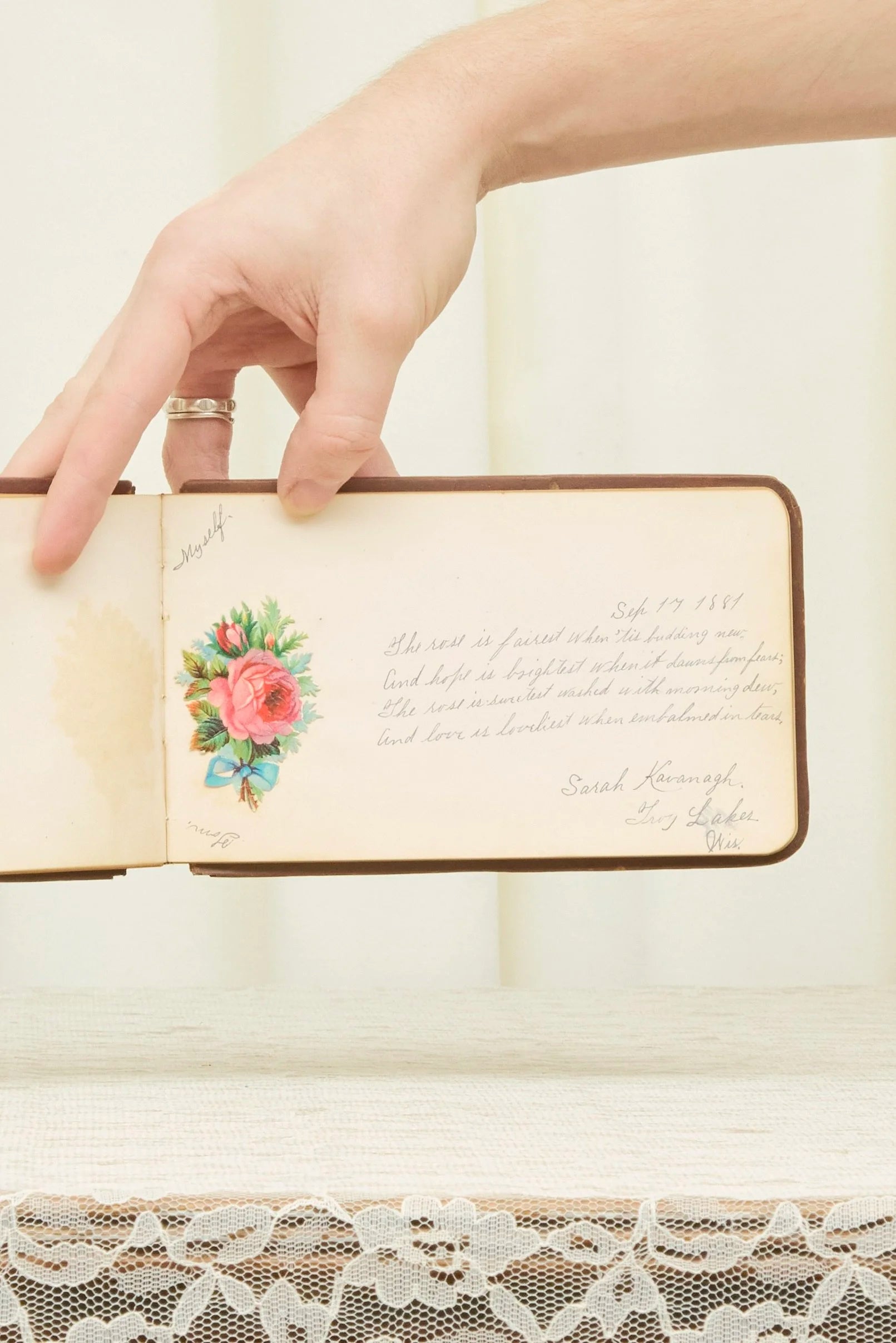 Antique "Autographs" Book (1885)