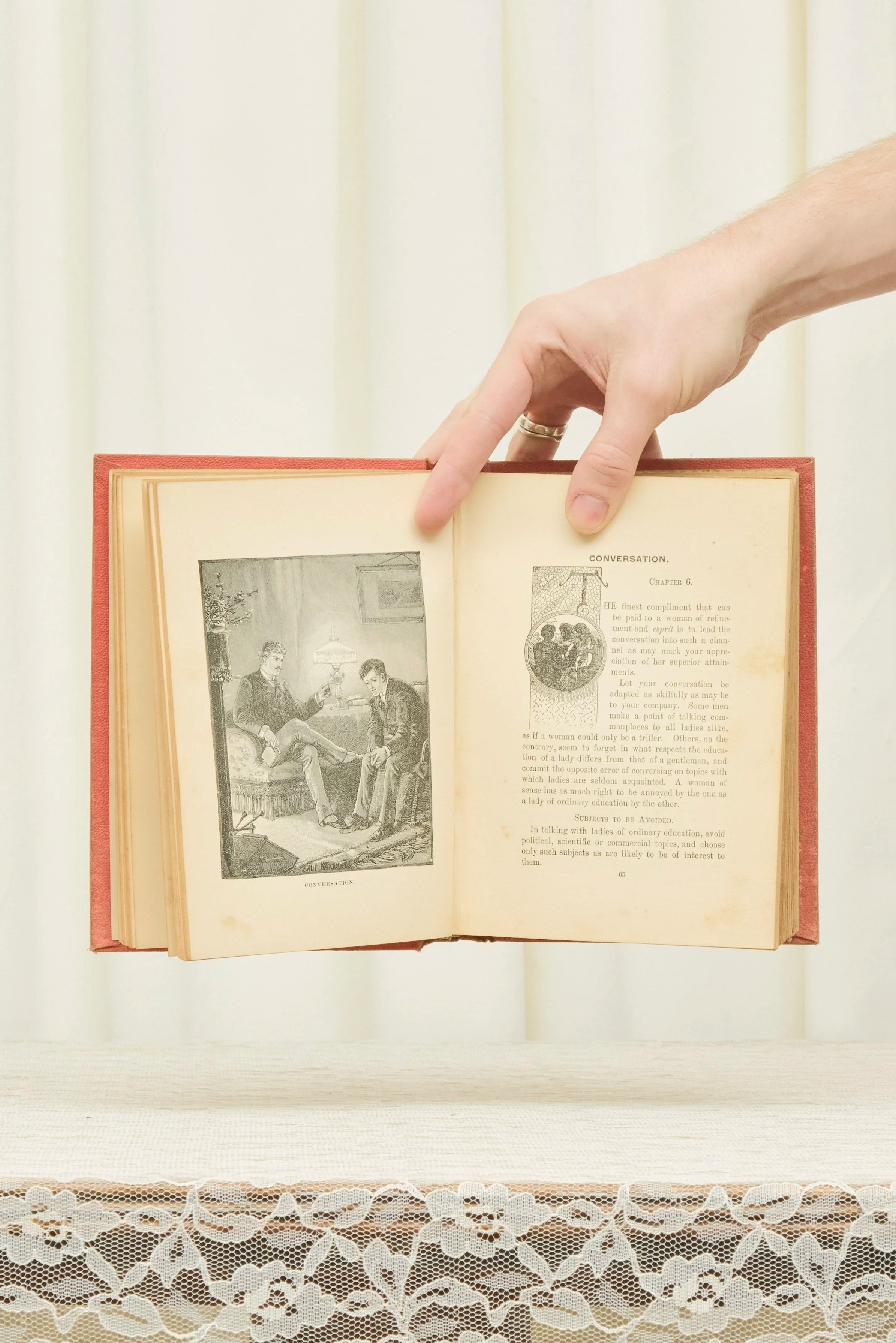 Antique "Manners, Culture, and Dress" Book (1893)