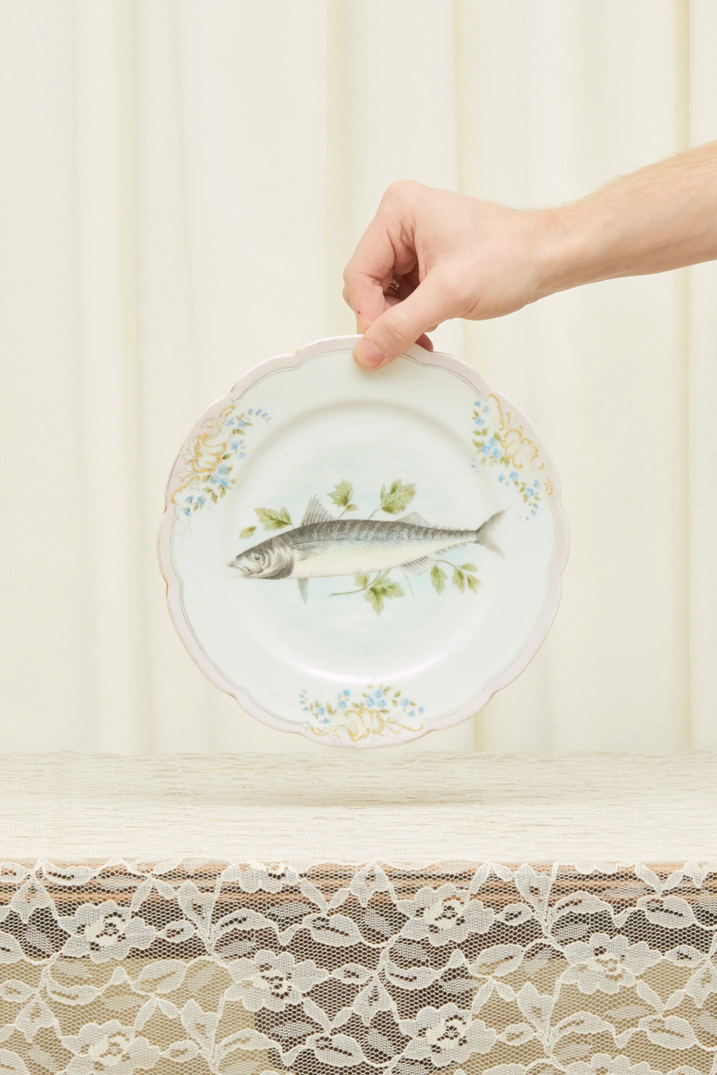 Antique Fish Plates Set/6