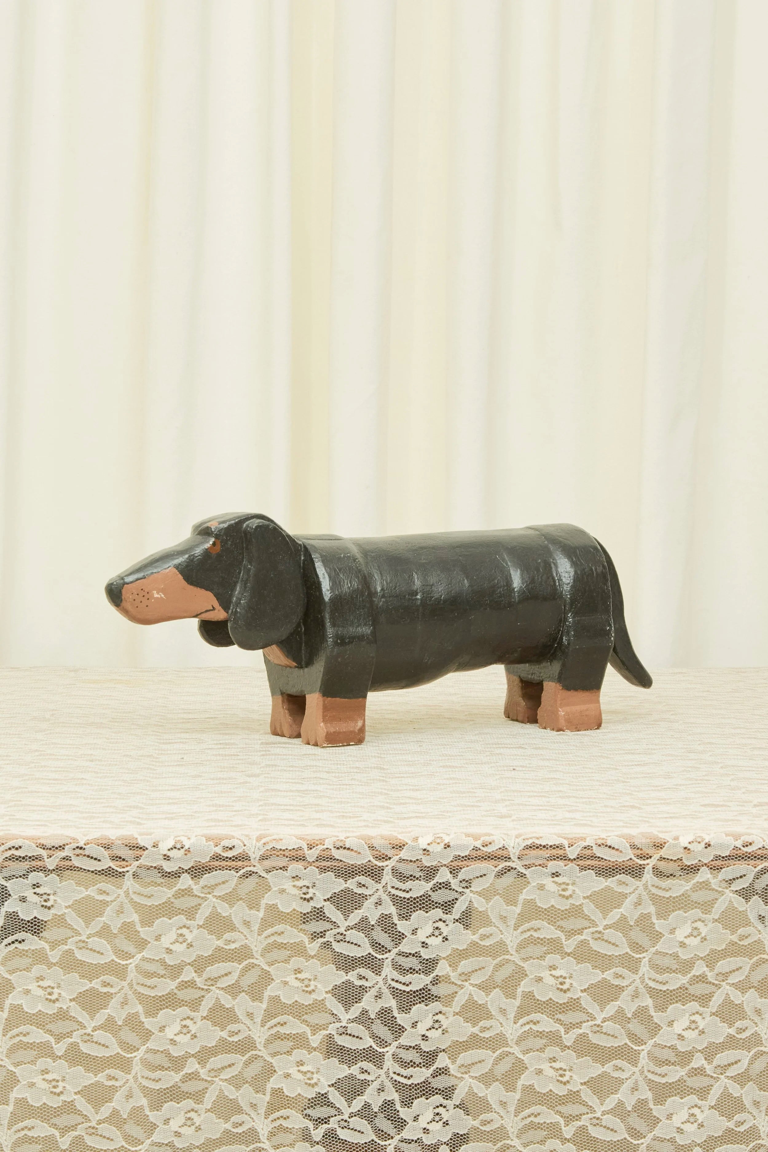 Vintage Dachshund Object/Footstool (1940)