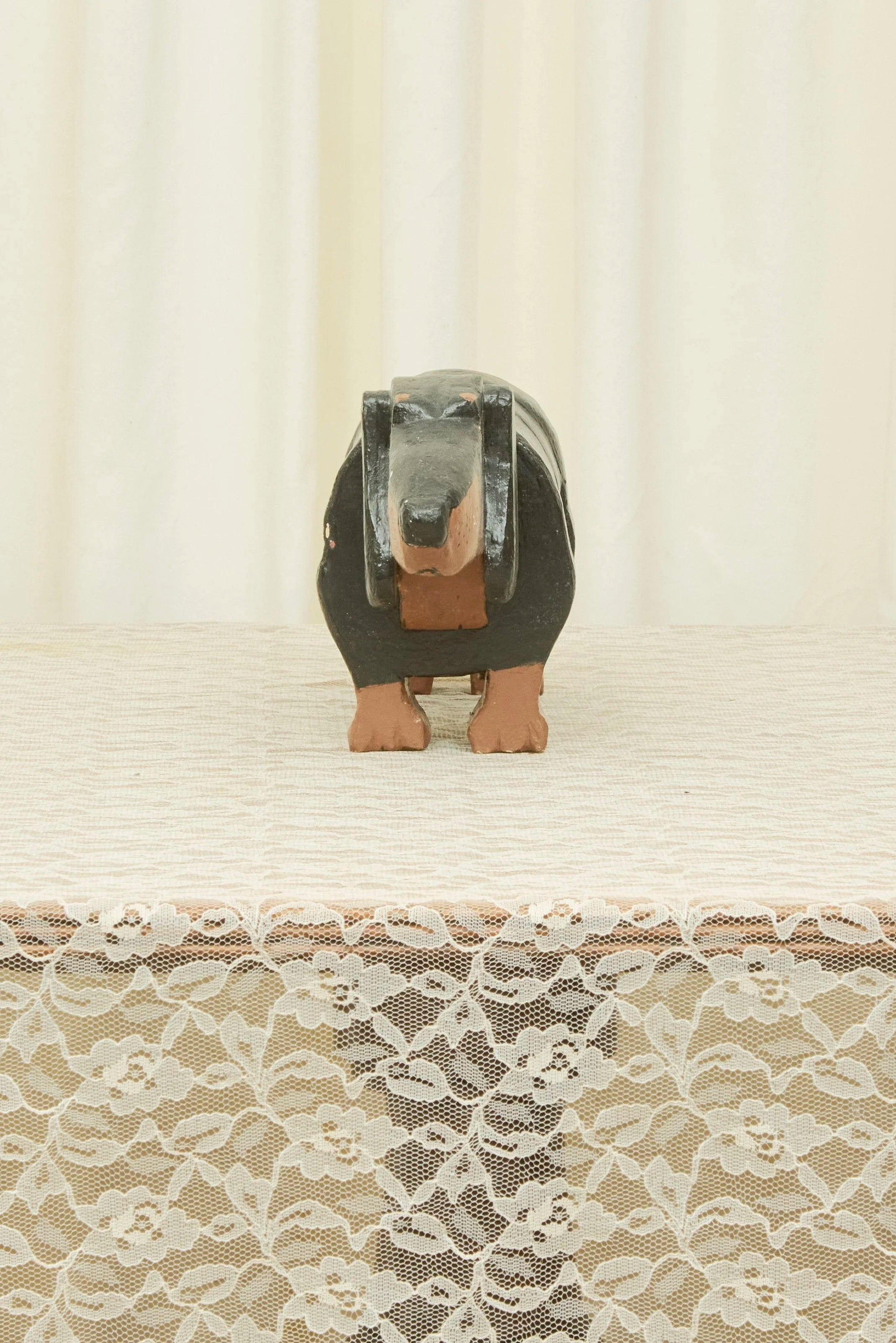Vintage Dachshund Object/Footstool (1940)