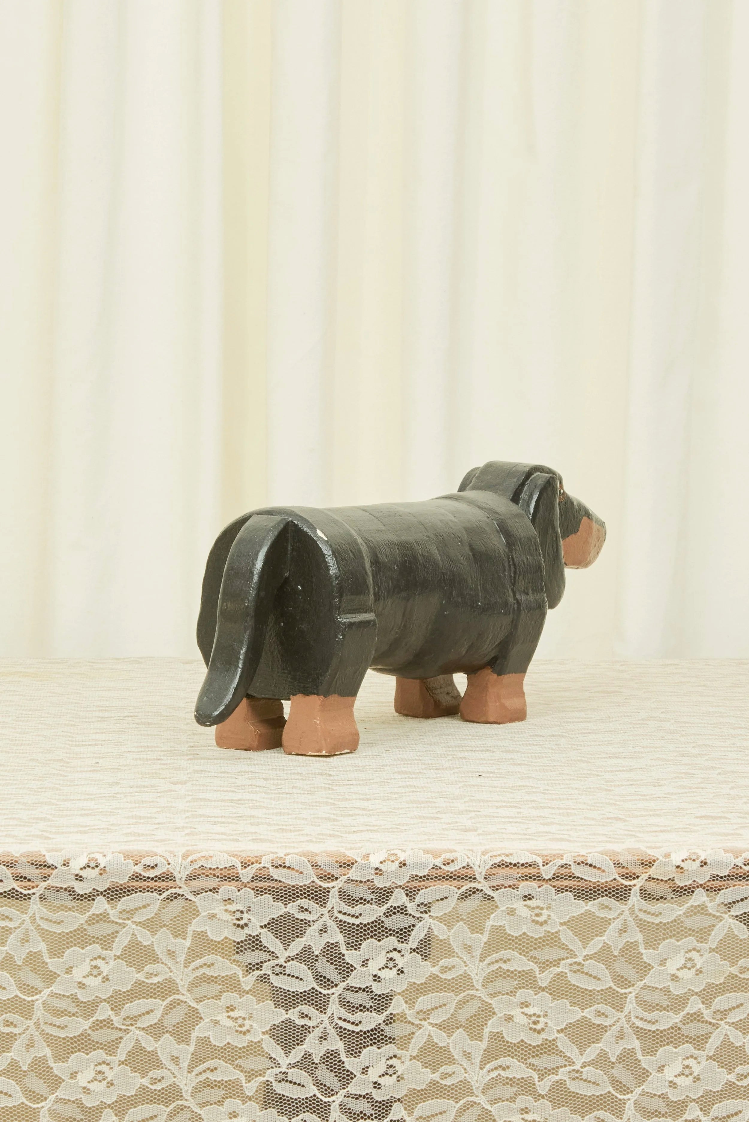 Vintage Dachshund Object/Footstool (1940)