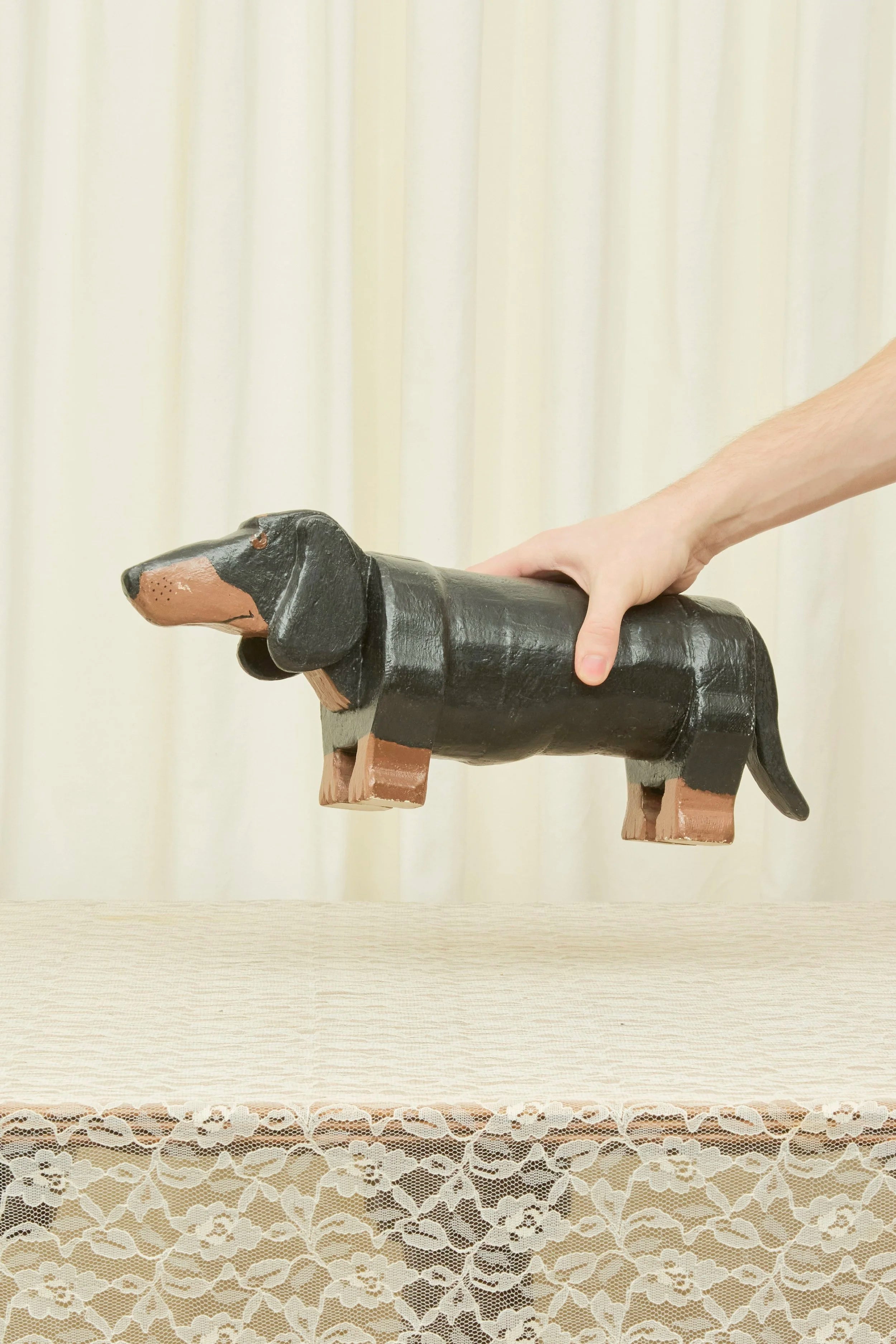Vintage Dachshund Object/Footstool (1940)