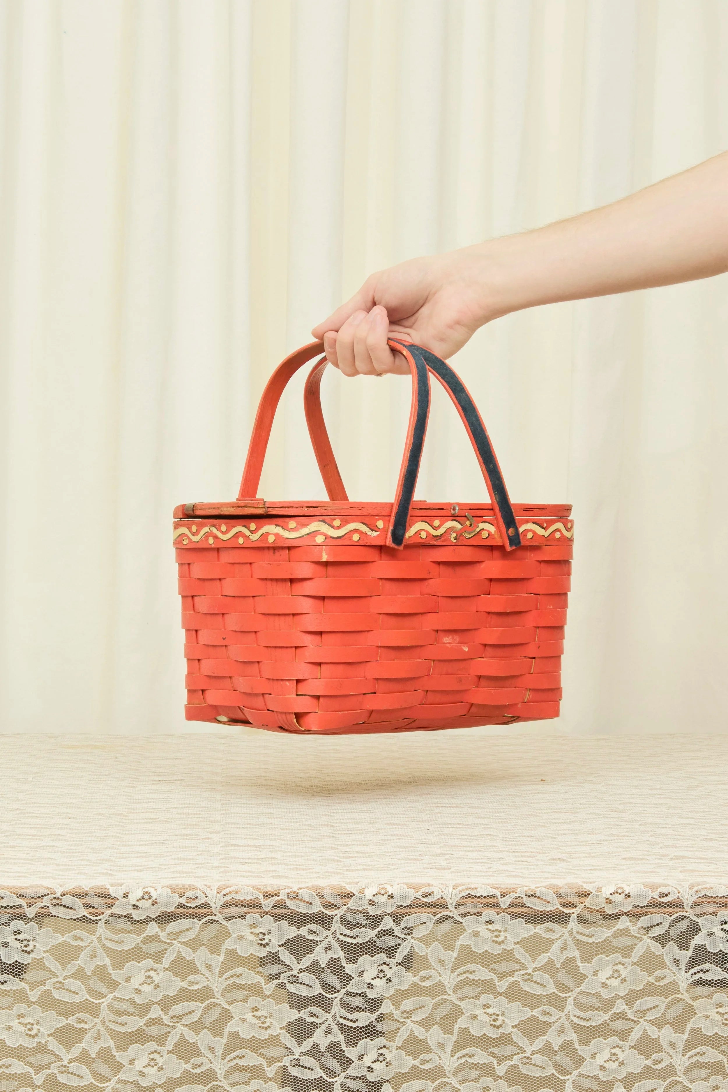 Vintage "All your Eggs in One Basket" Picnic Basket
