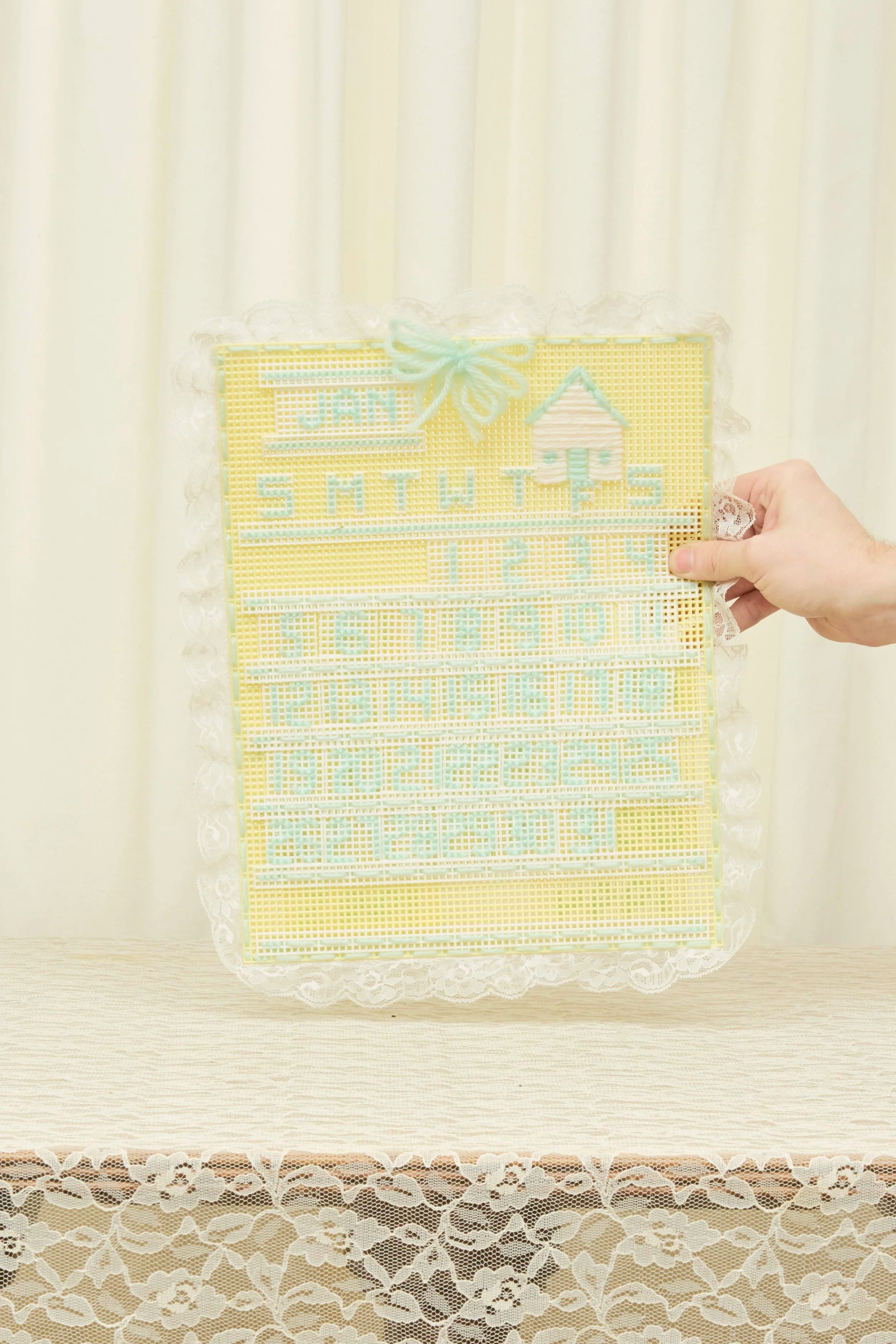 Vintage Lace Trimmed Wall Calendar