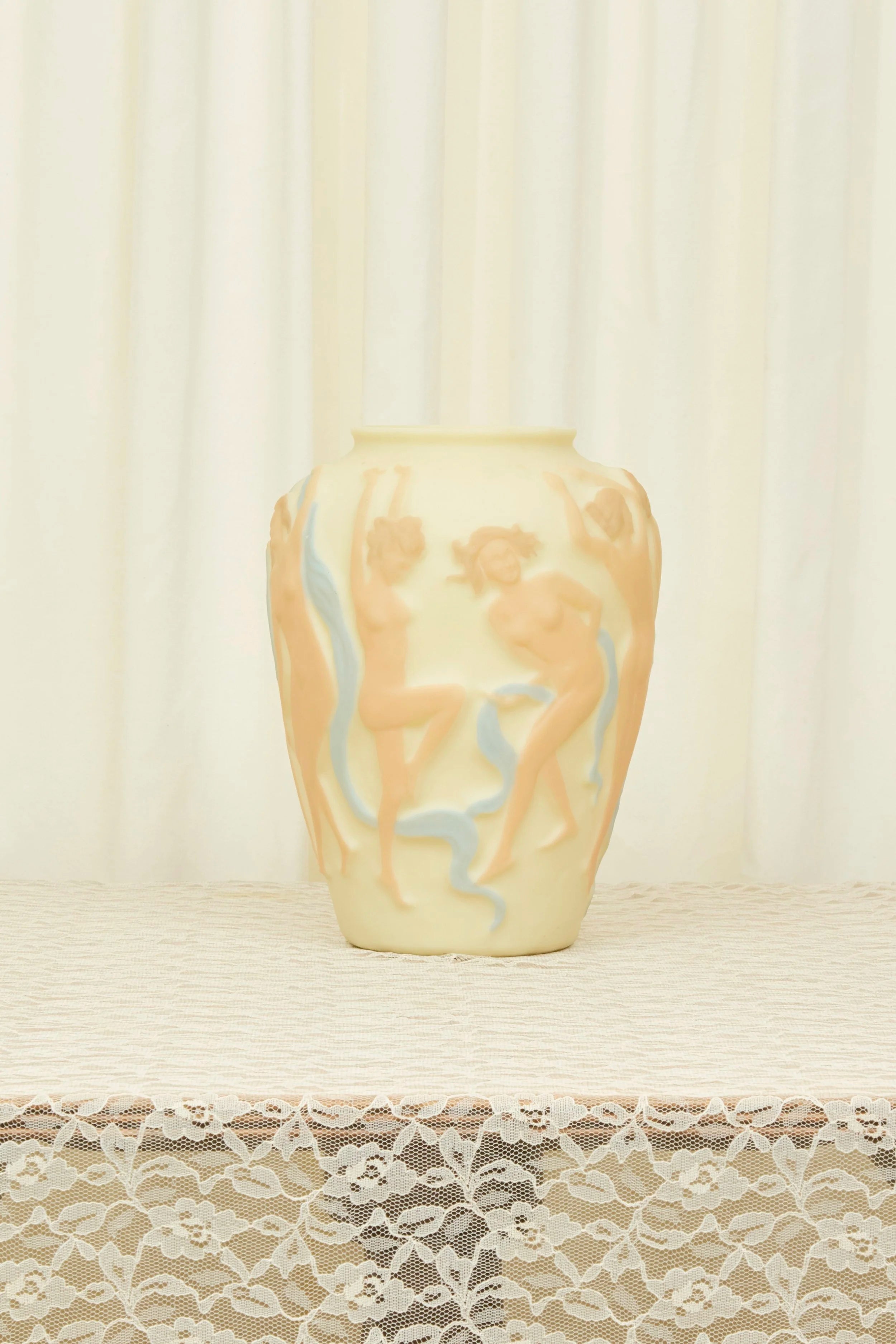 Antique Nude Dancing Women Vase (1920s)