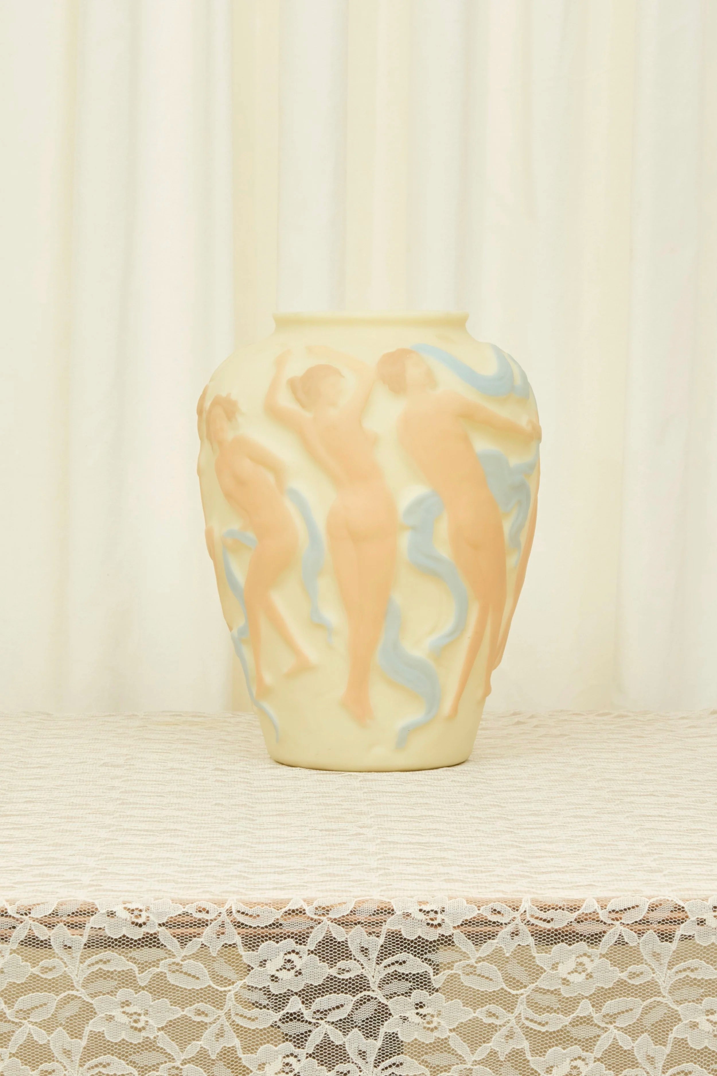 Antique Nude Dancing Women Vase (1920s)