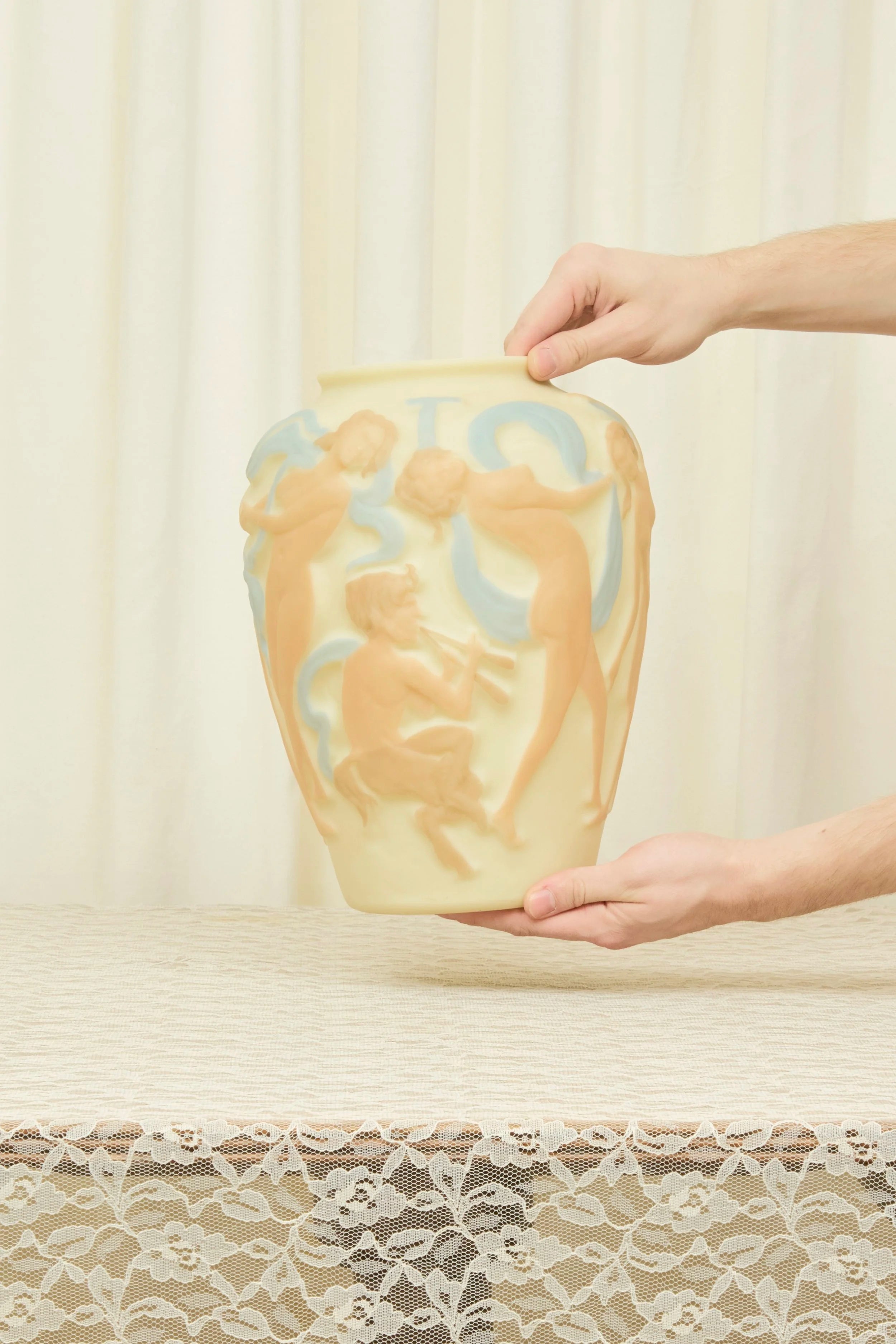 Antique Nude Dancing Women Vase (1920s)