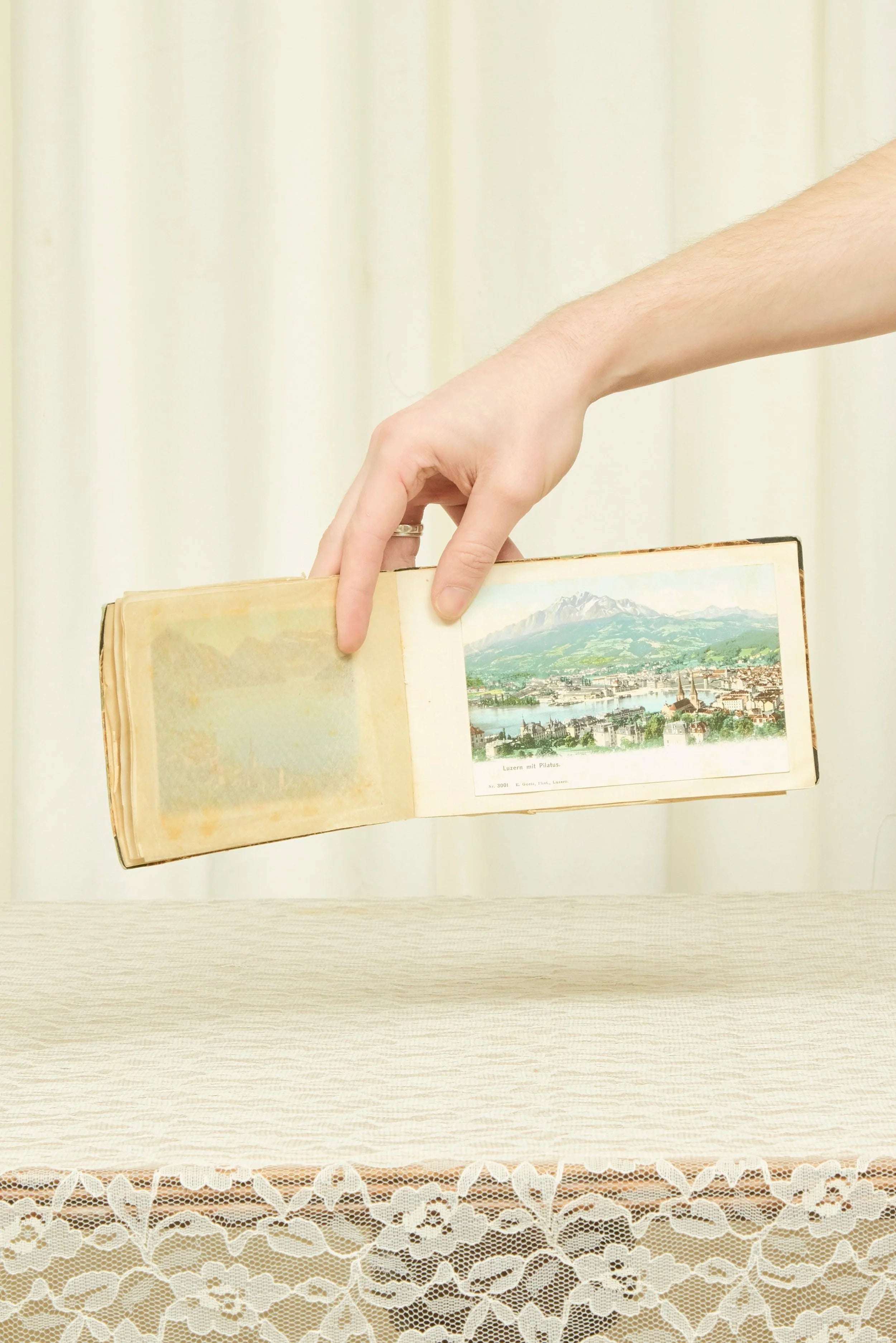 Vintage European Postcard Book