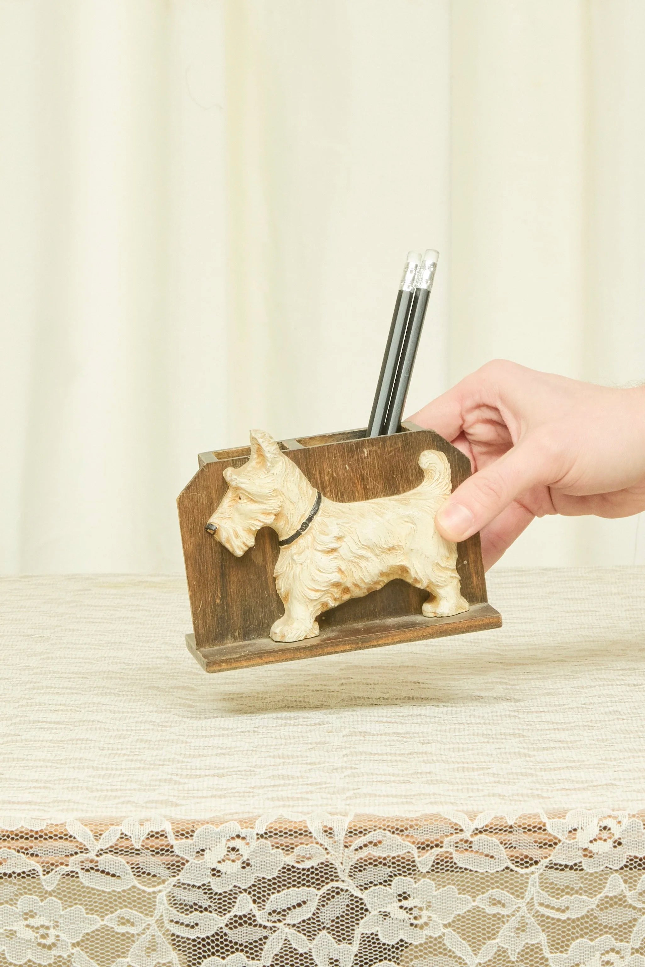 Vintage Scottie Pen Holder