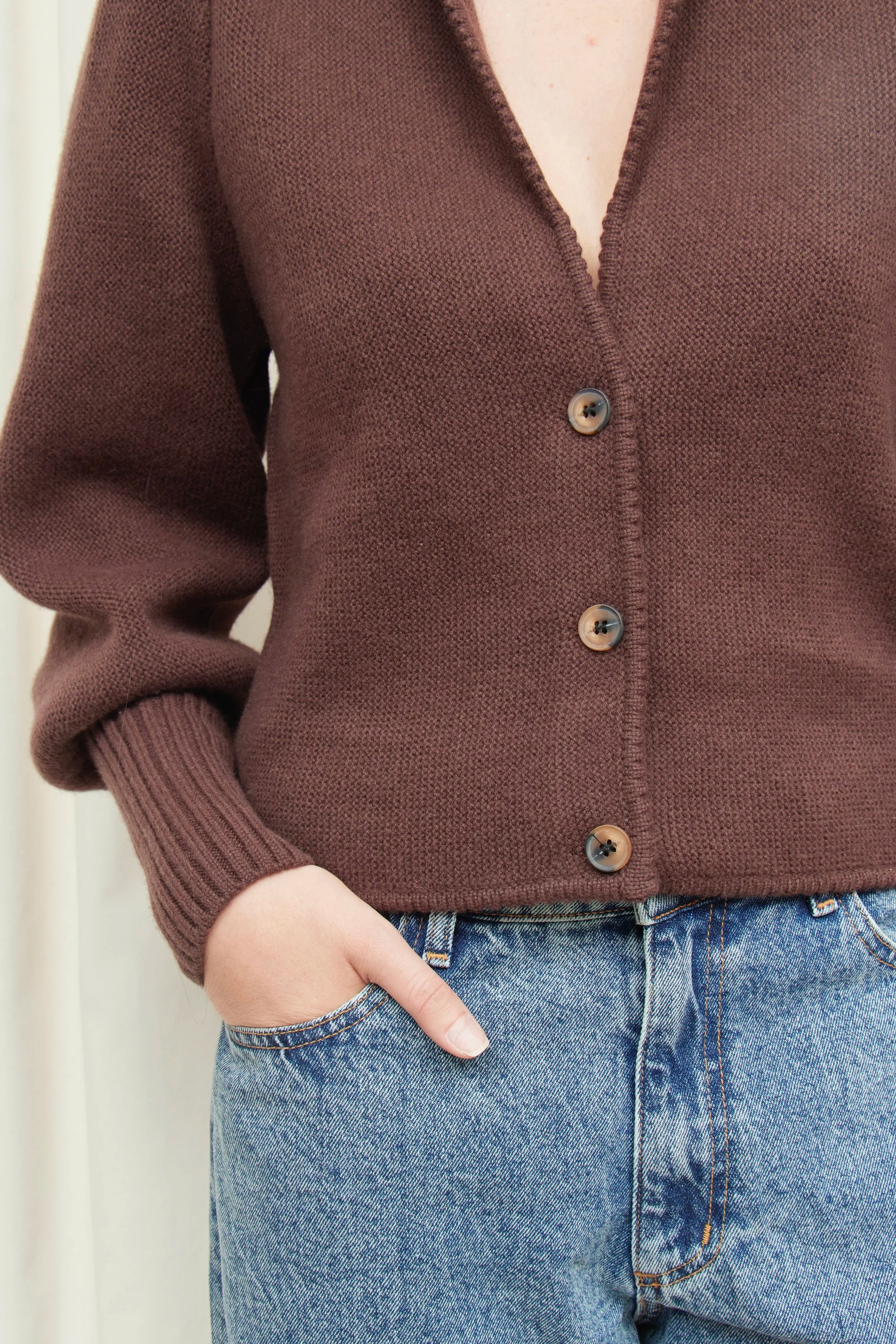 Juliet Puff Sleeve Cardigan Sweater