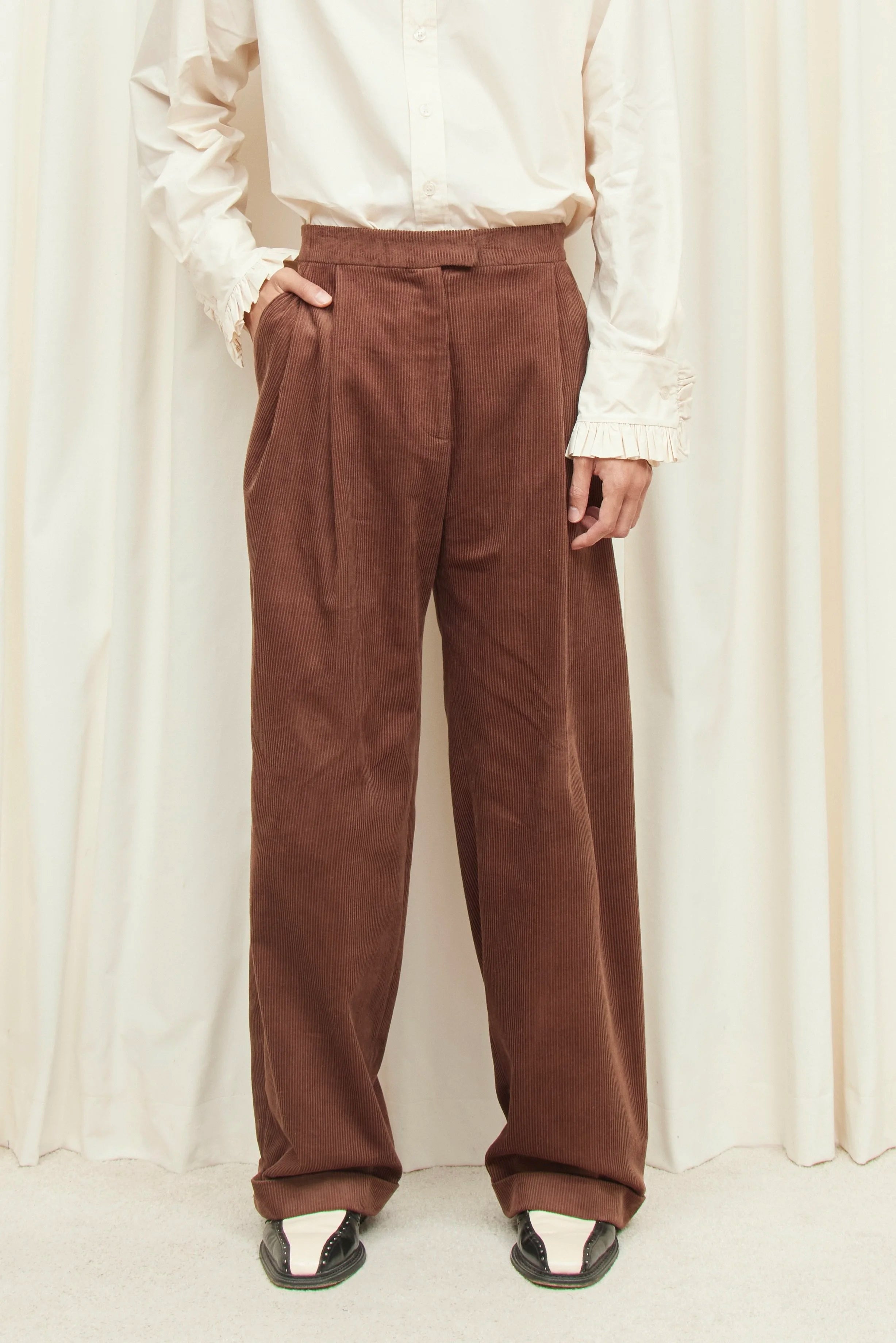 Maynard Cuffed Corduroy Trouser