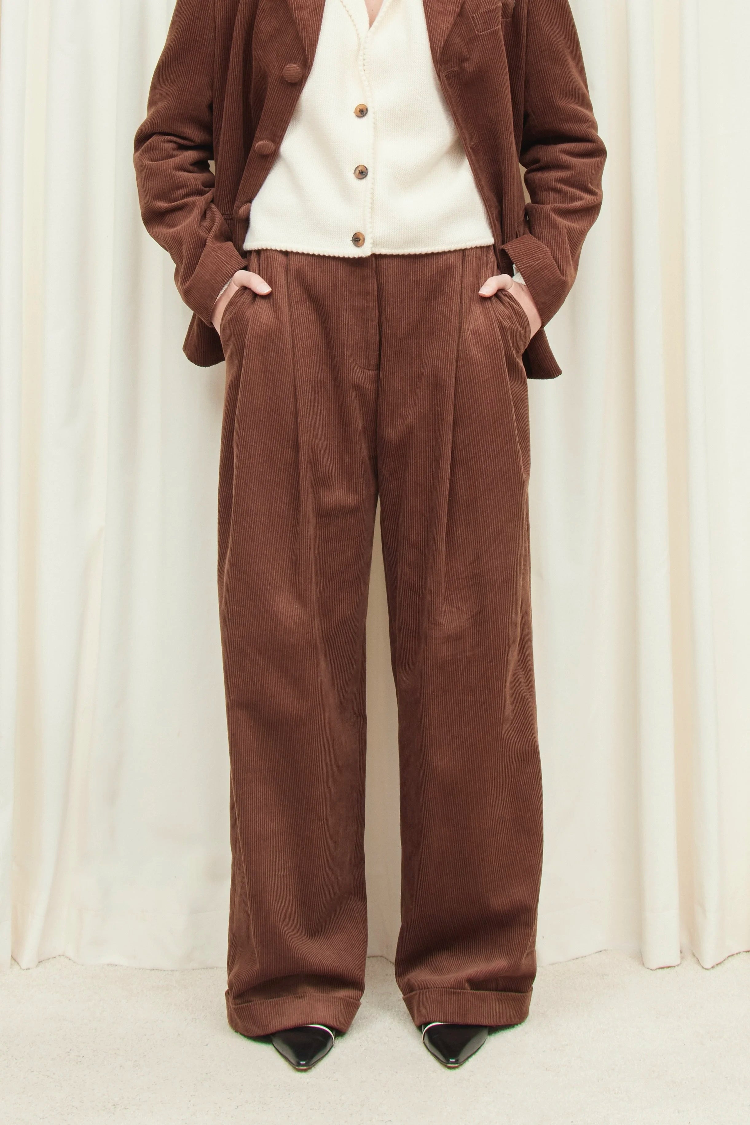 Maynard Cuffed Corduroy Trouser