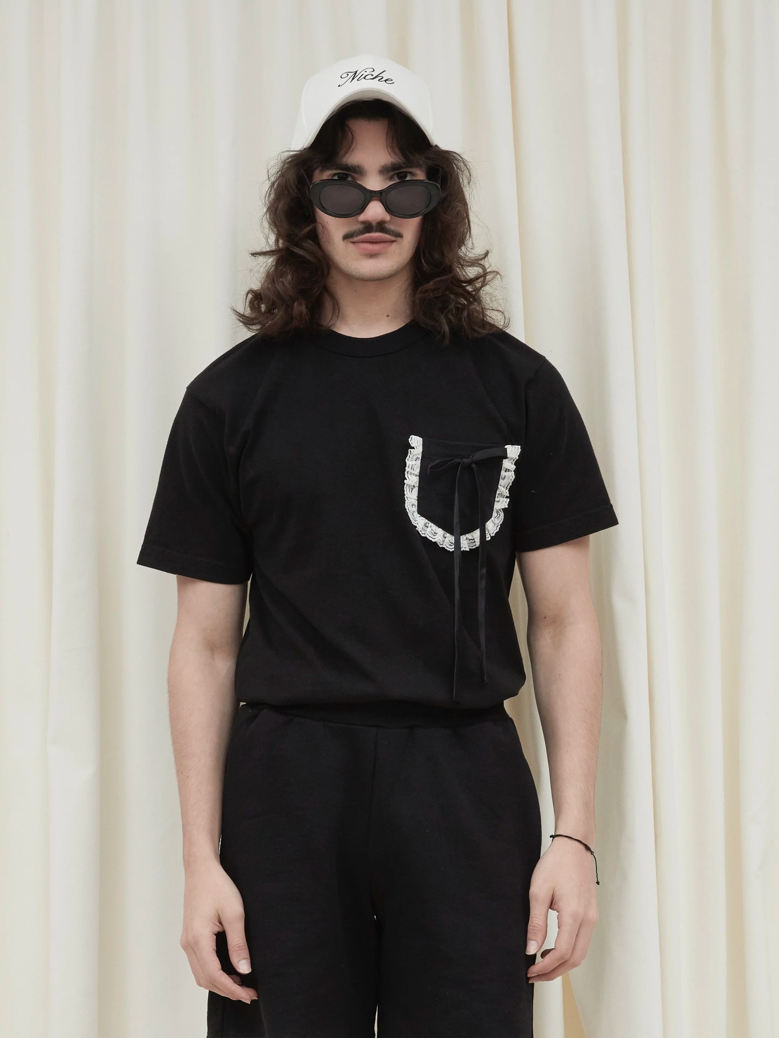 Stuart Lace Pocket Tee