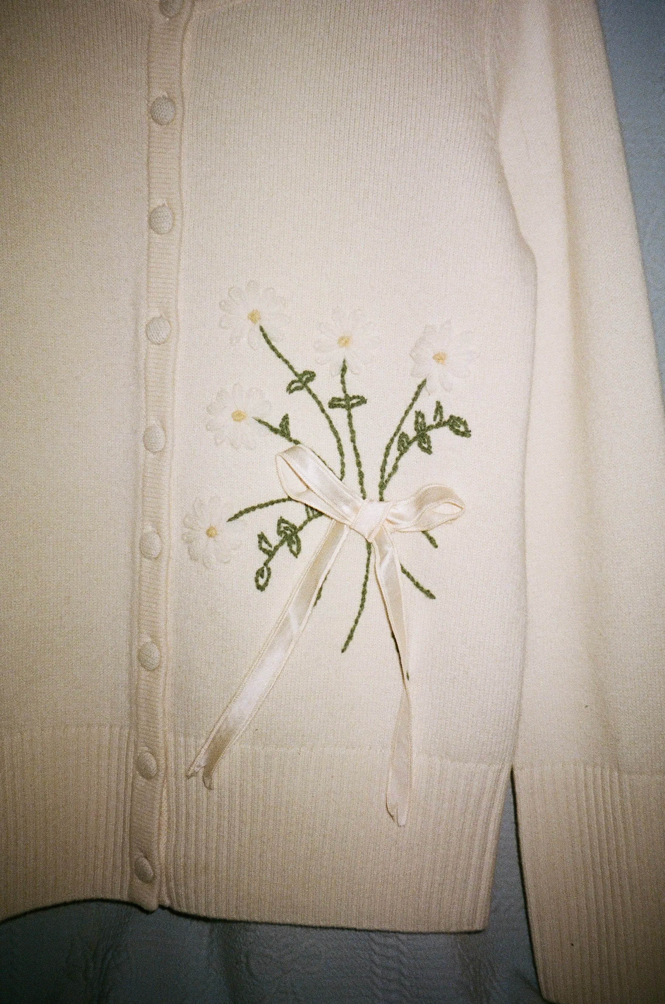 Gladys Daisy Embroidered Cardigan