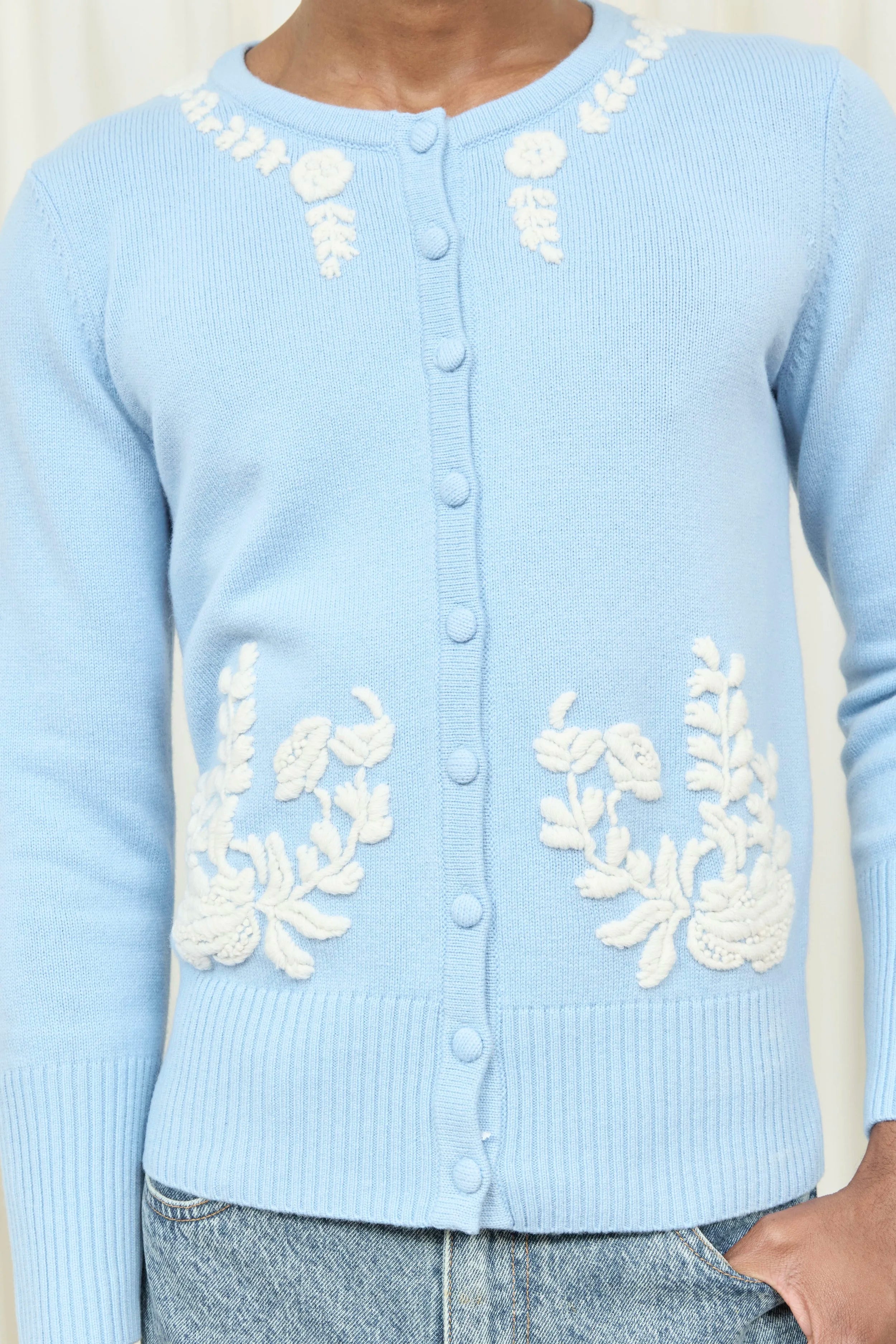 Gladys Hand Embroidered Cardigan