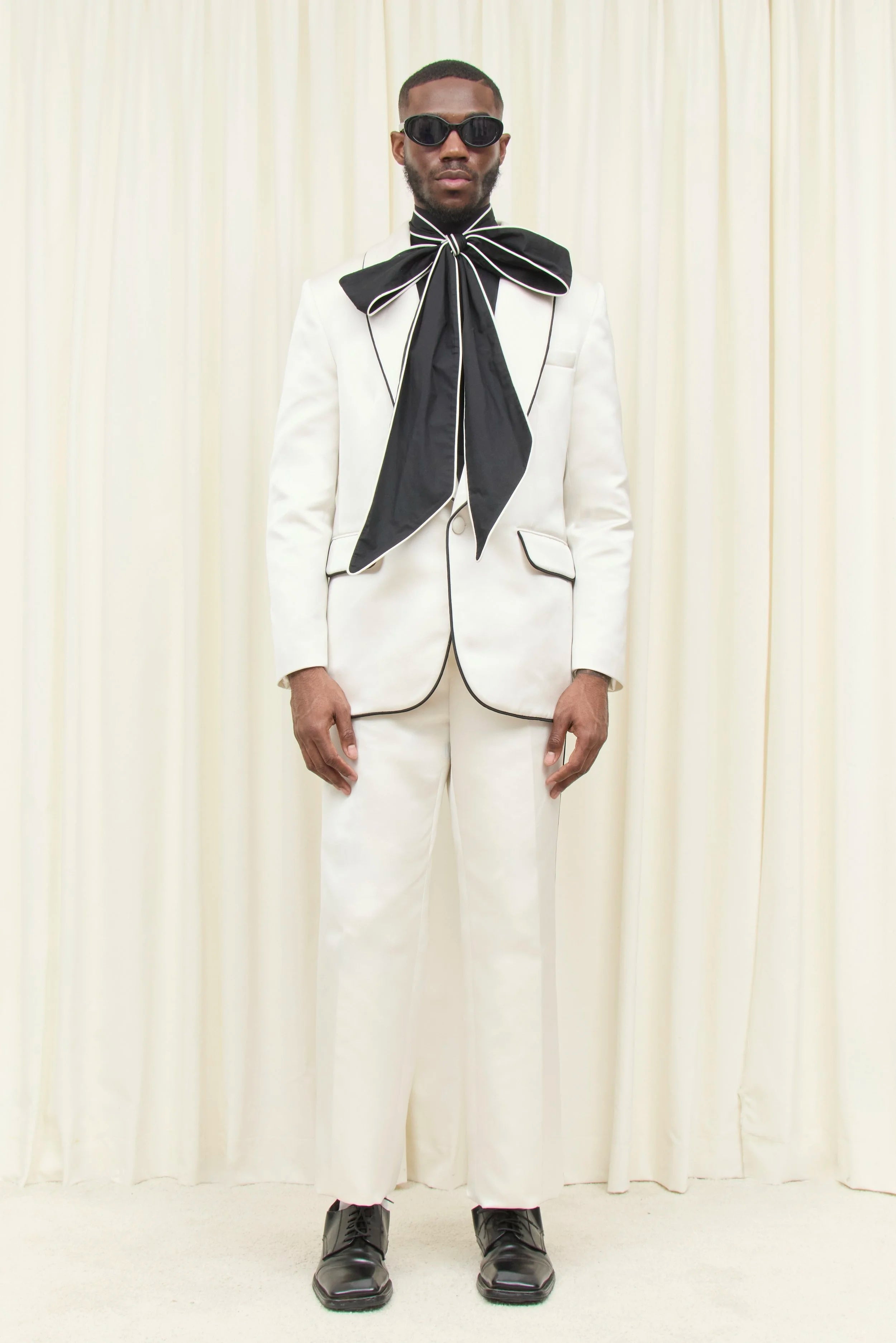 Willie Piped Satin Trouser