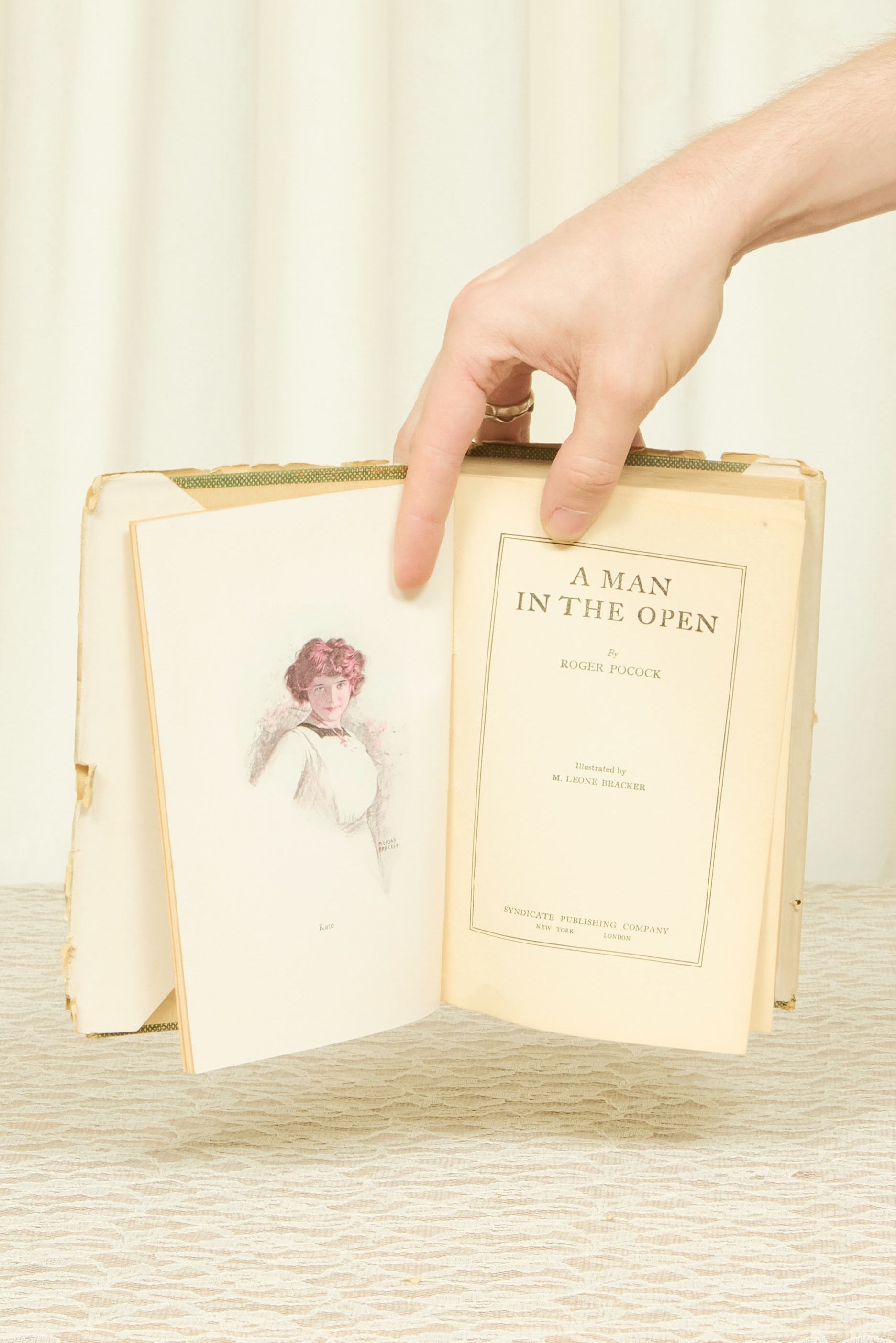 Antique "A Man in the Open" Book (1912)