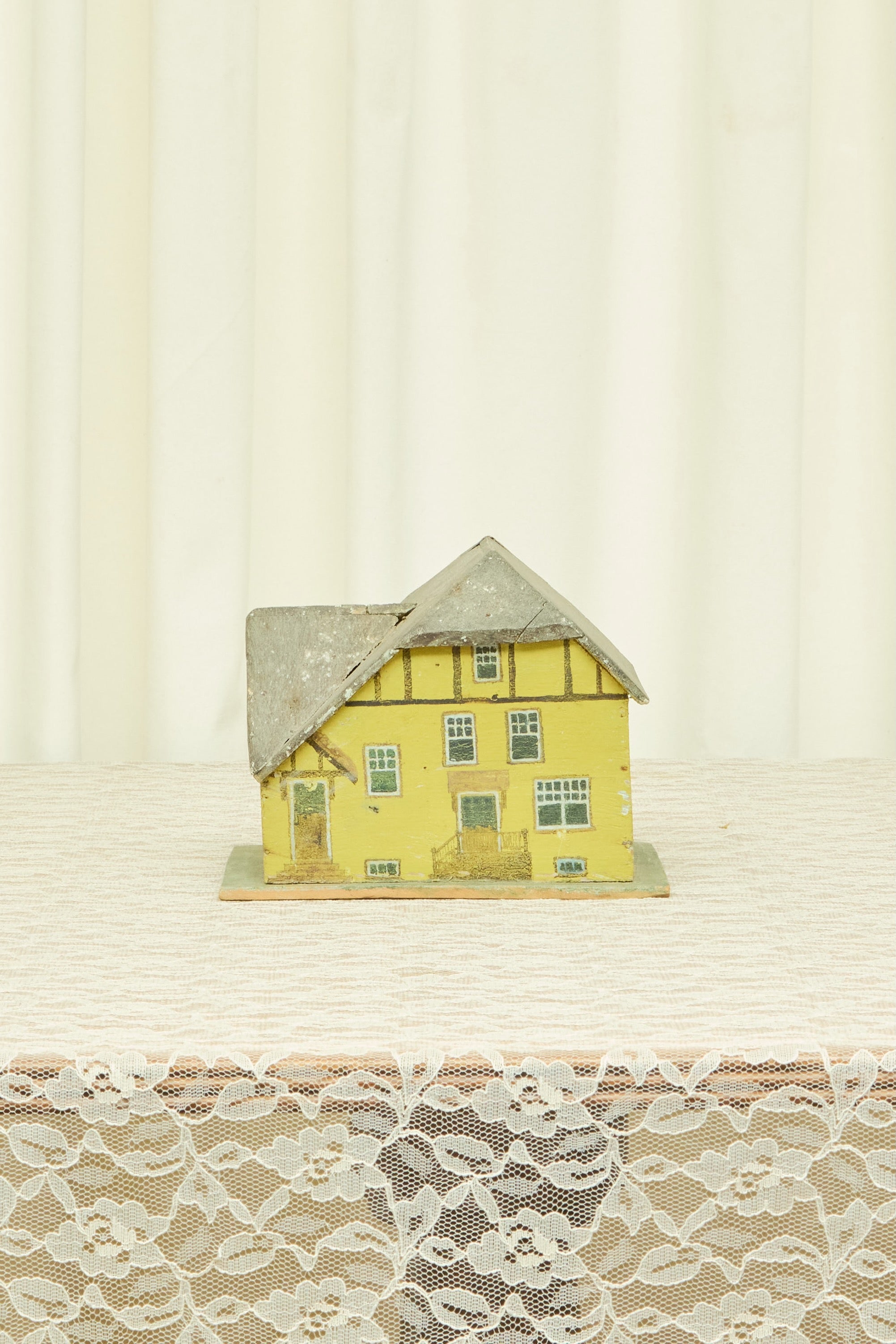 Antique Folk Art Painted House