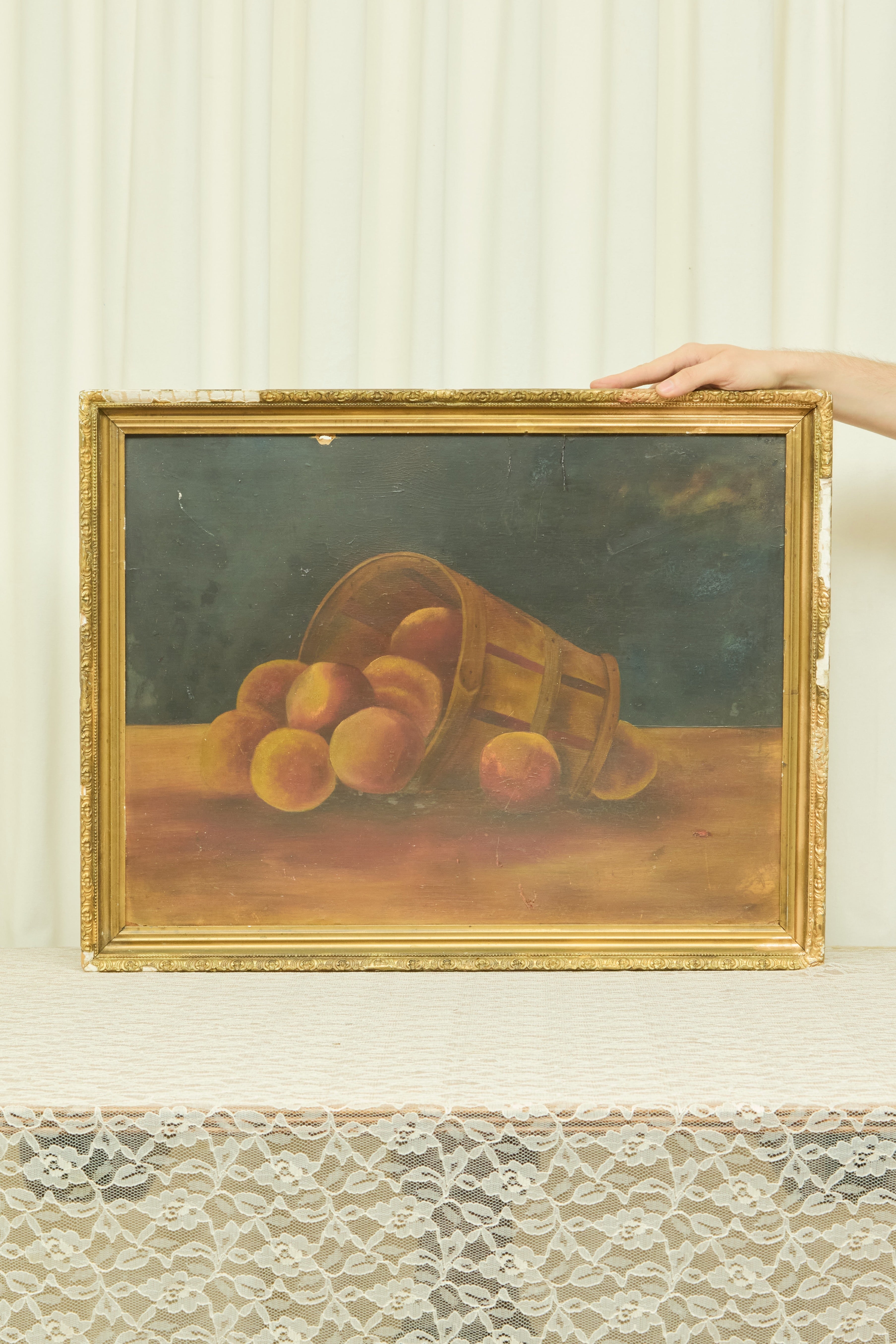 Antique Peaches Oil Painting