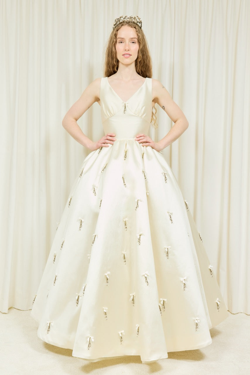 Astor Sleeveless Bead Embellished Gown