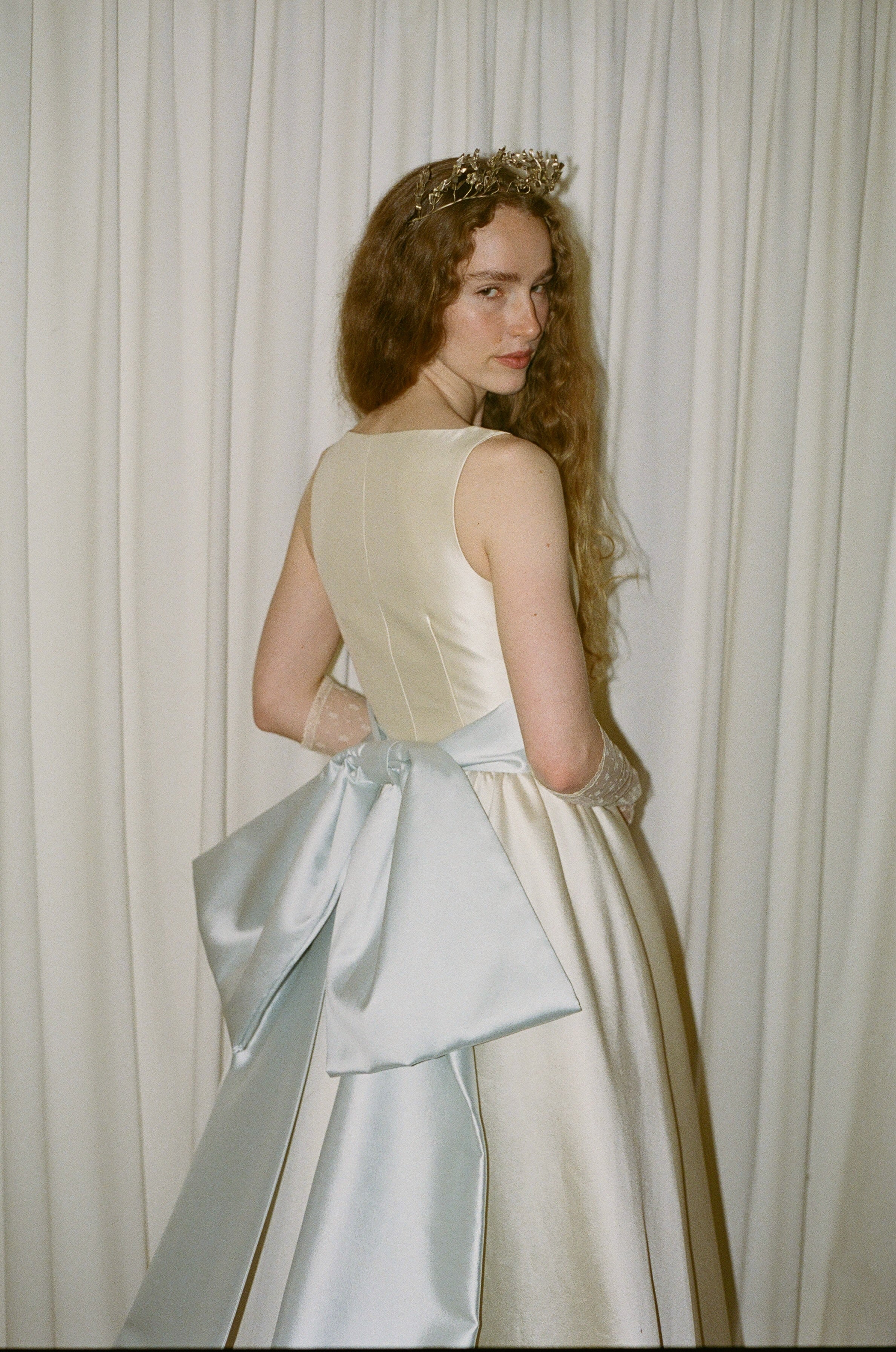 Astor Sleeveless Bow Back Gown