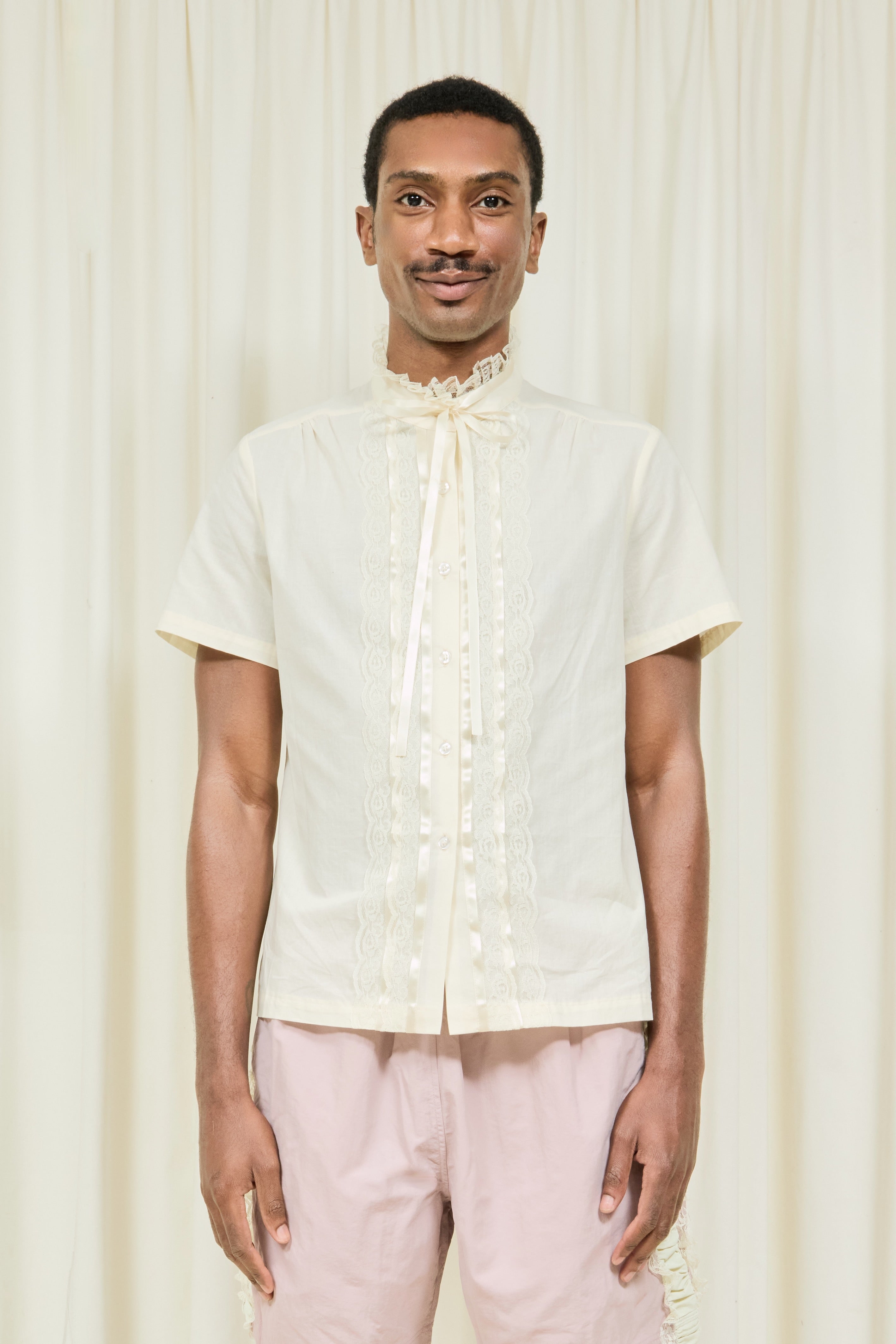 Corinna Lace Placket Shirt