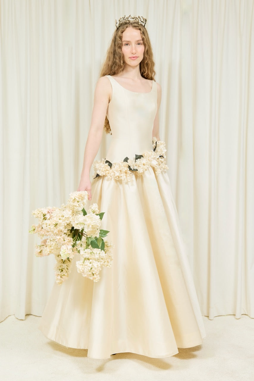 Daphne Drop Waist Floor Length Gown