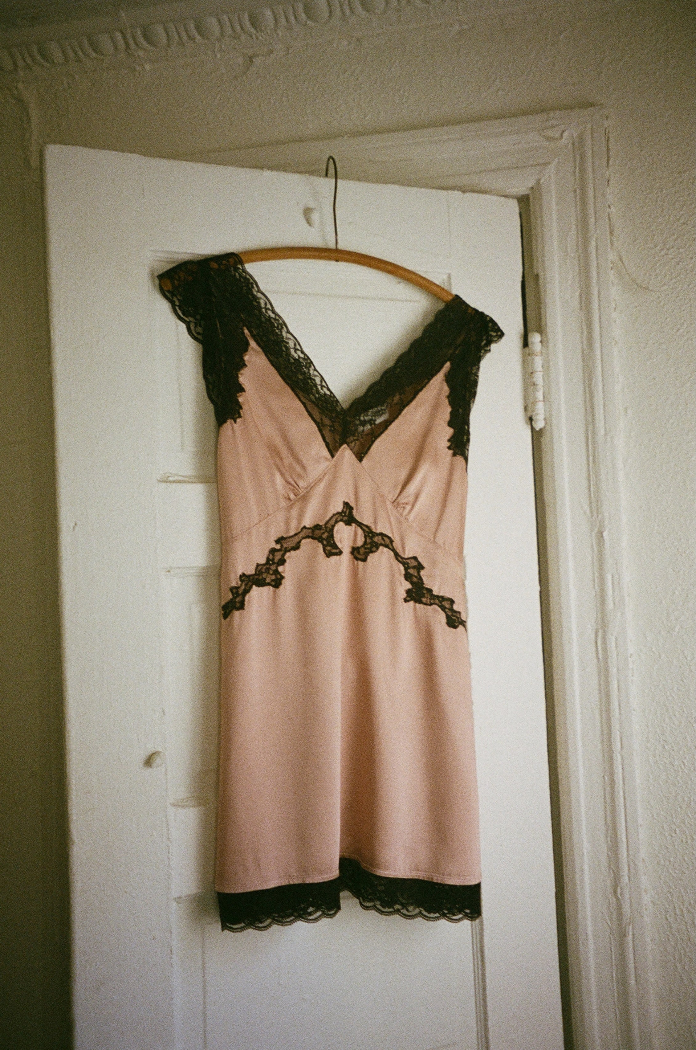 Irene Lace Trim Mini Dress