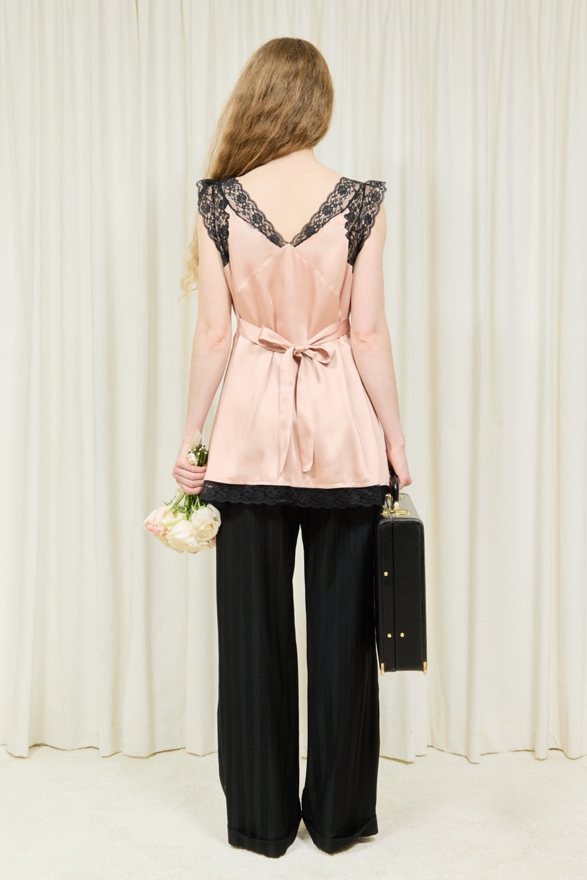 Irene Lace Trim Mini Dress