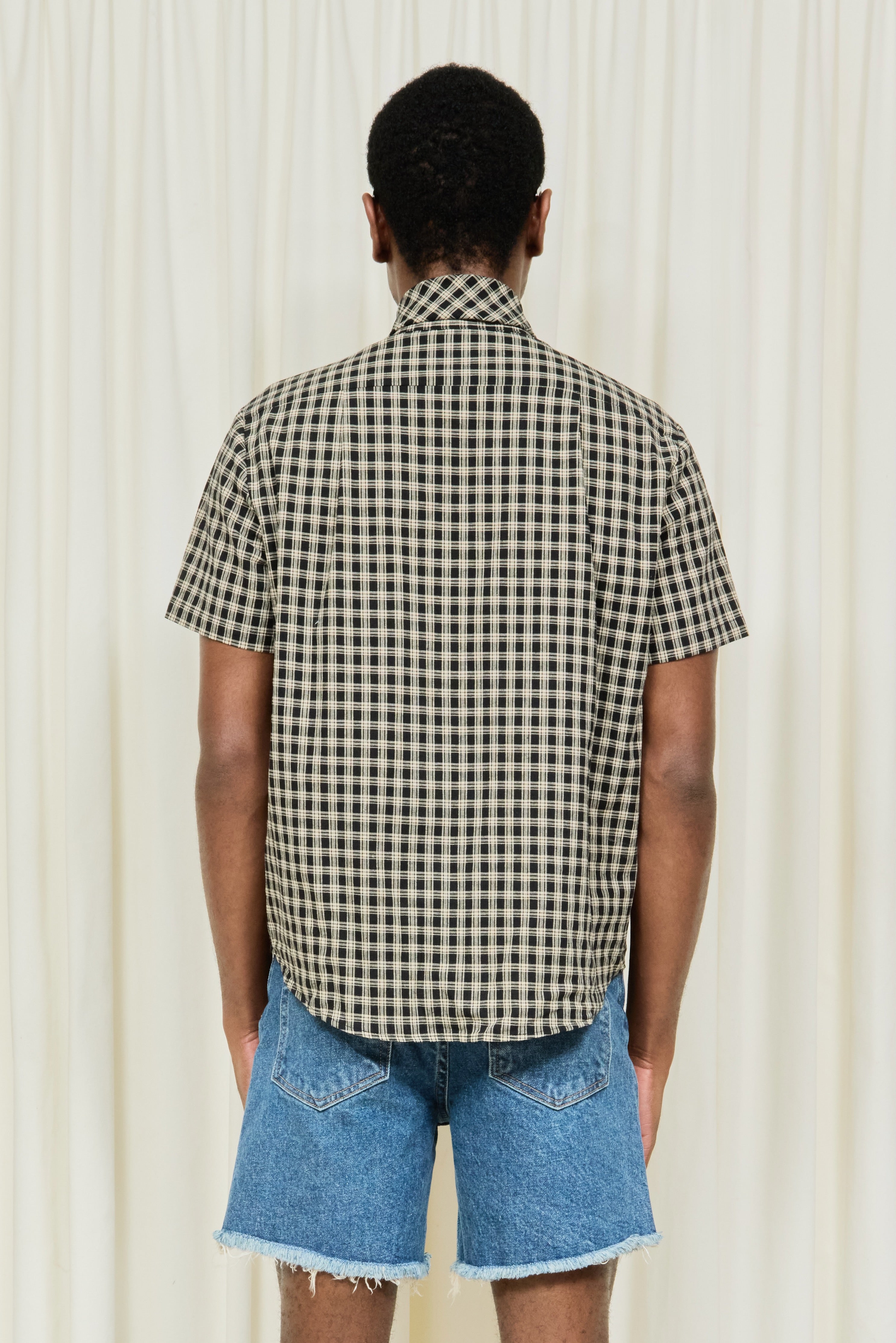 Luther Plaid Short Sleeve Tie Shirt