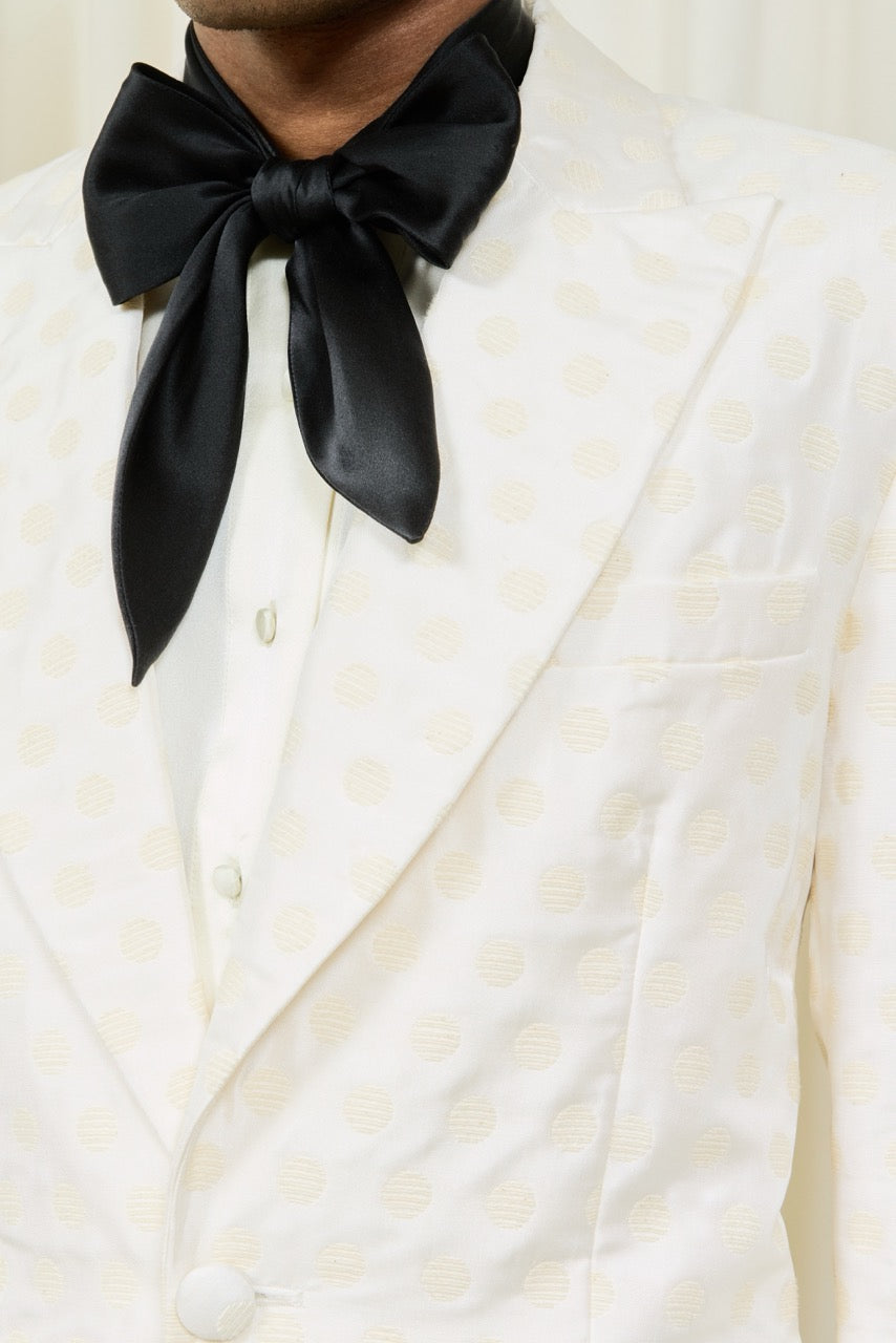 Norman Polkadot Jacquard Blazer