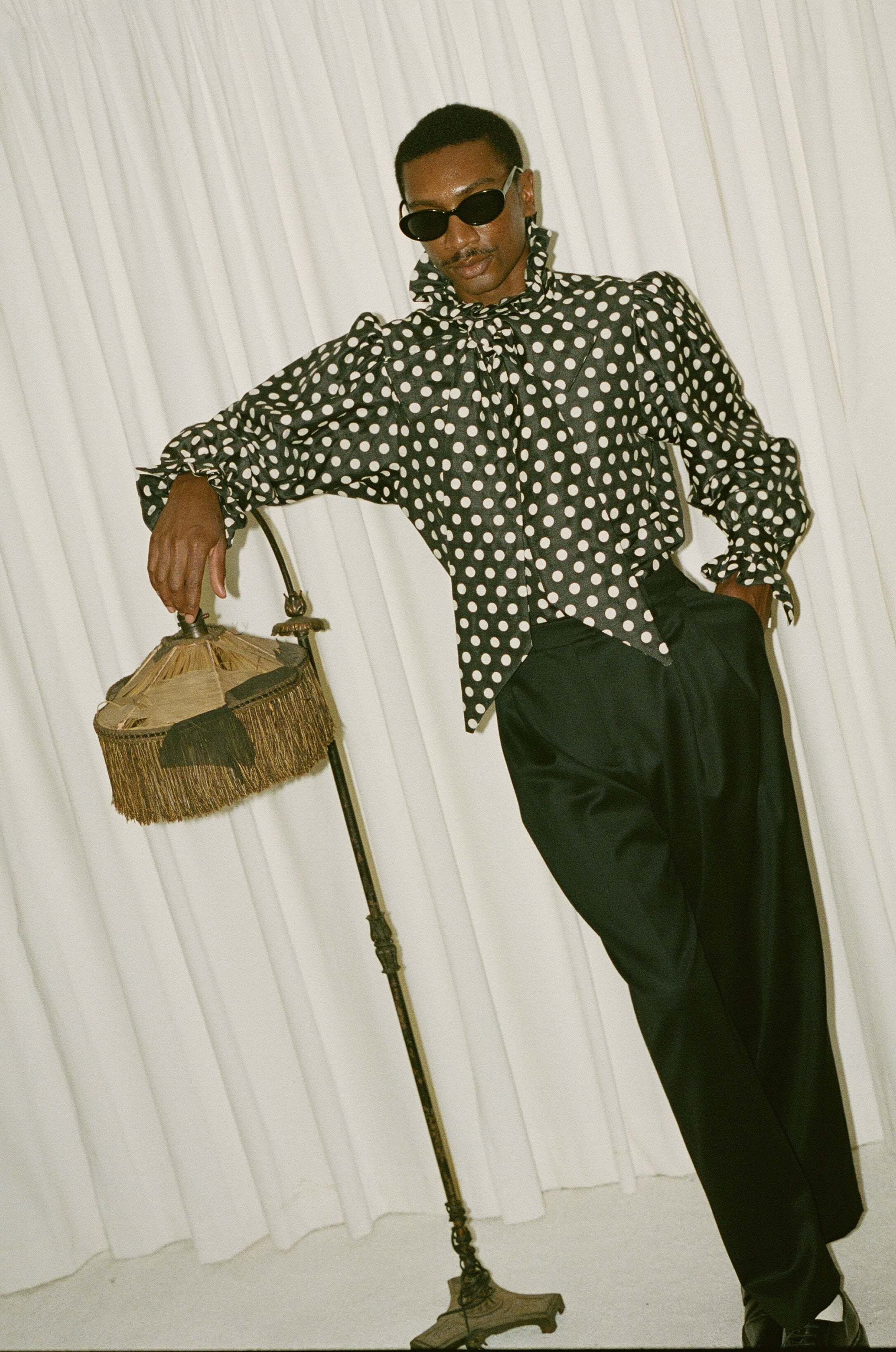Simone Oversized Pussybow Blouse
