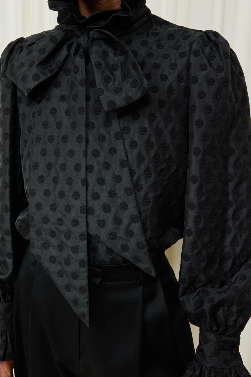 Simone Oversized Pussybow Blouse