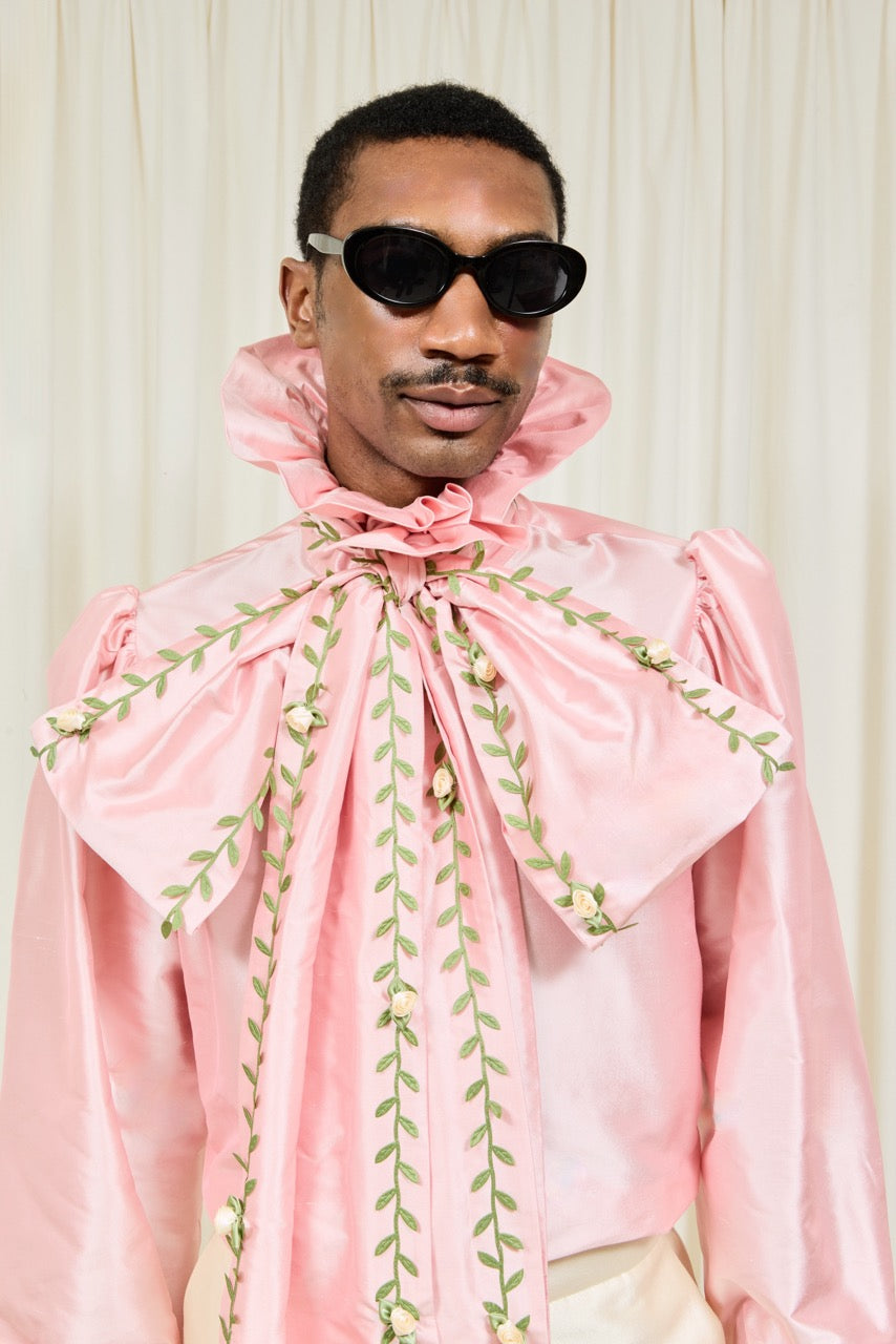 Simone Oversized Pussybow Blouse