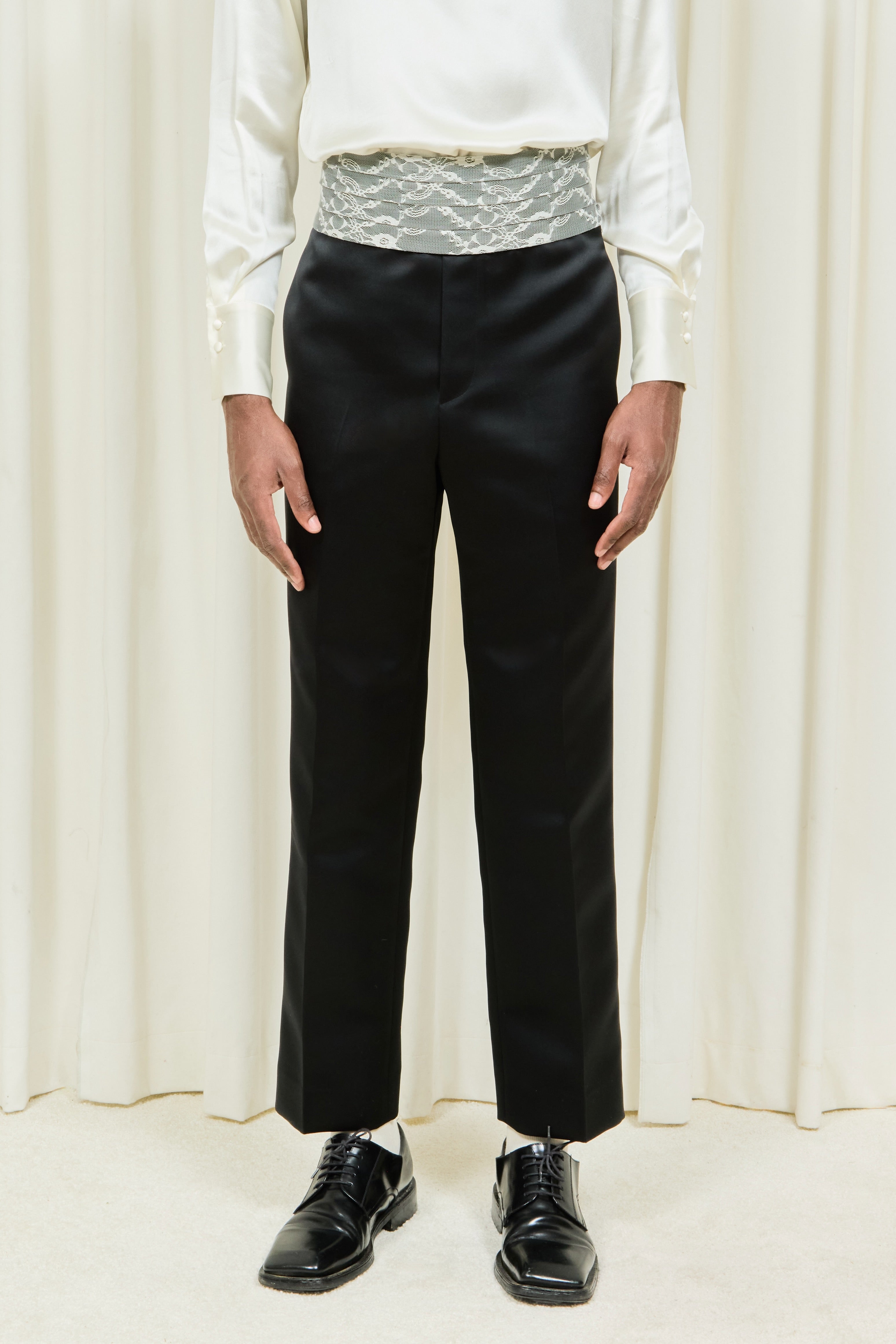 Verlin Lace Cummerbund Trouser