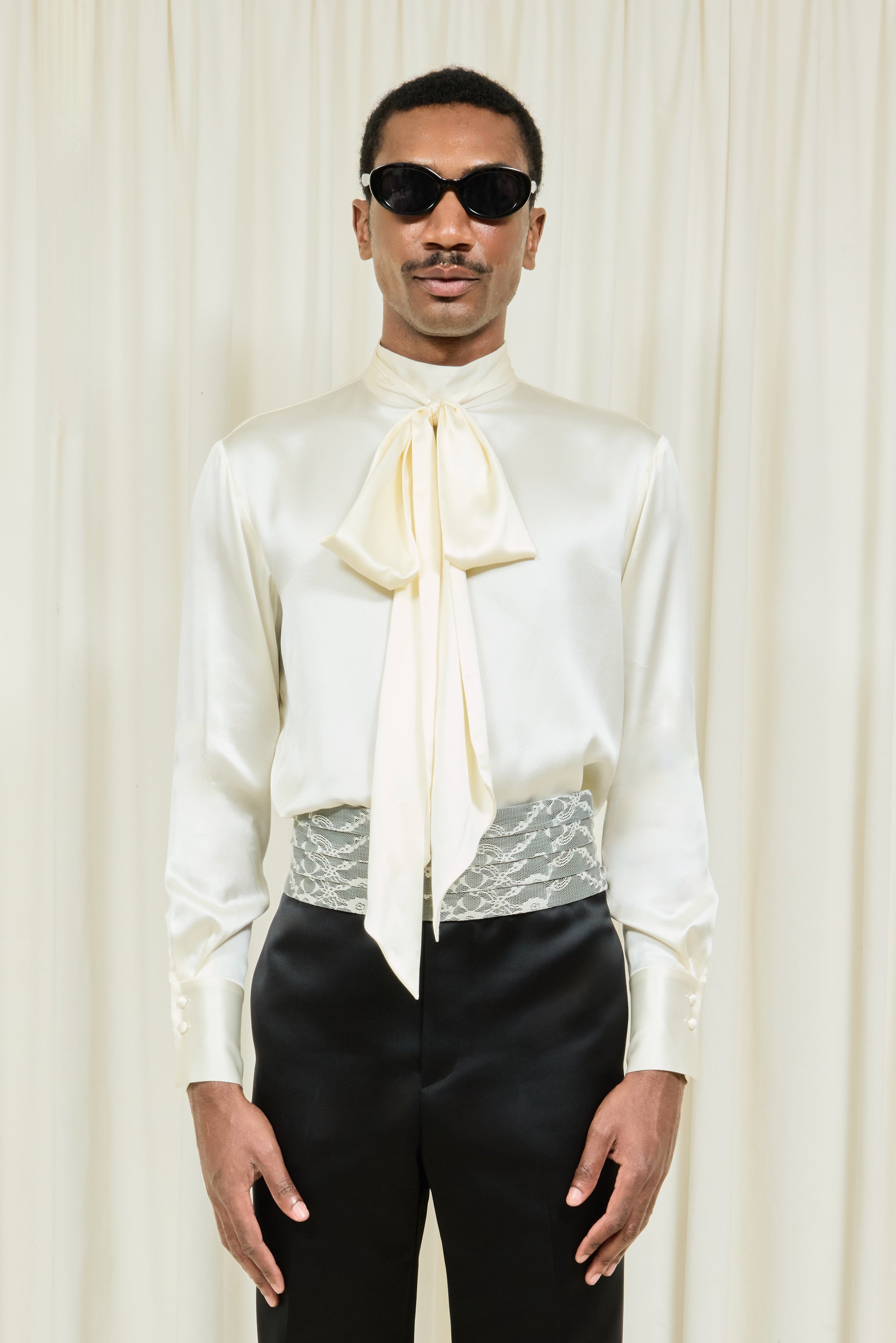 Verlin Lace Cummerbund Trouser