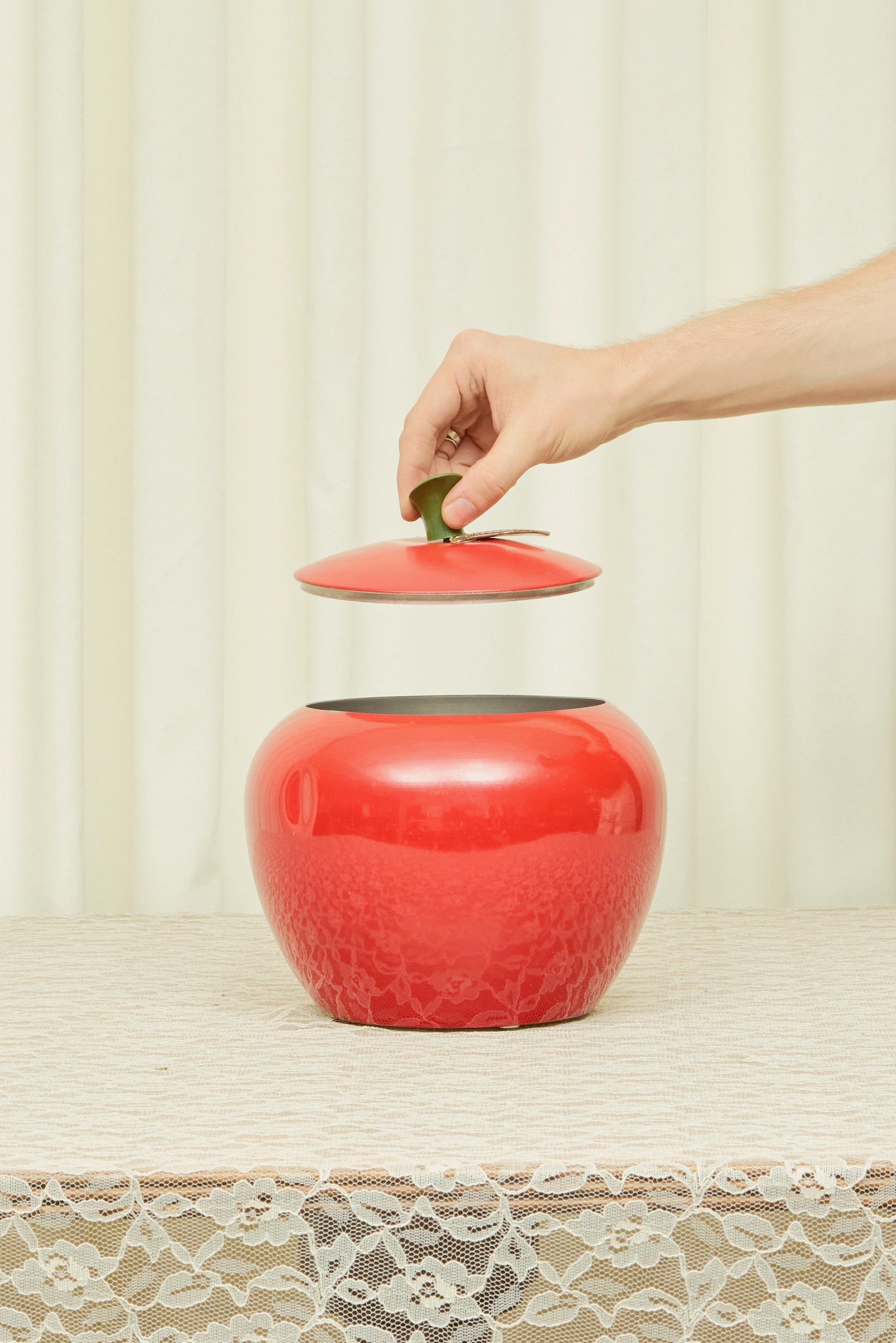 Vintage Apple Cookie Jar