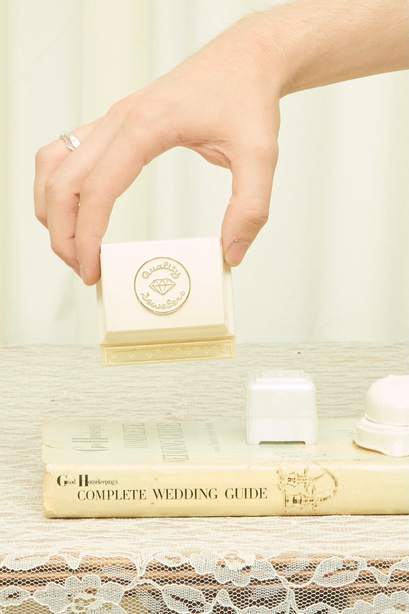 Vintage Art Deco Ring Box Set/3