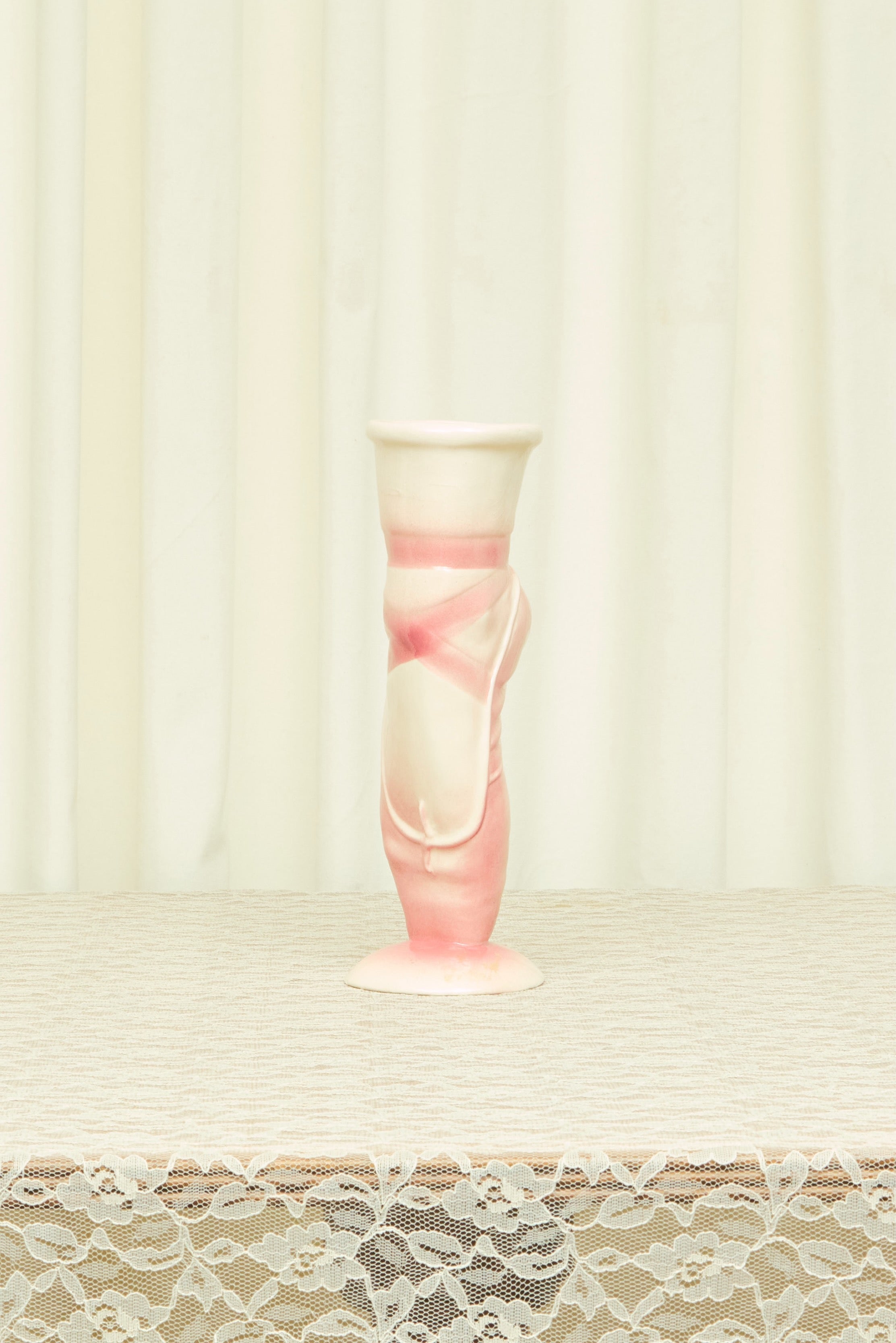 Vintage Ballerina Shoe Vase