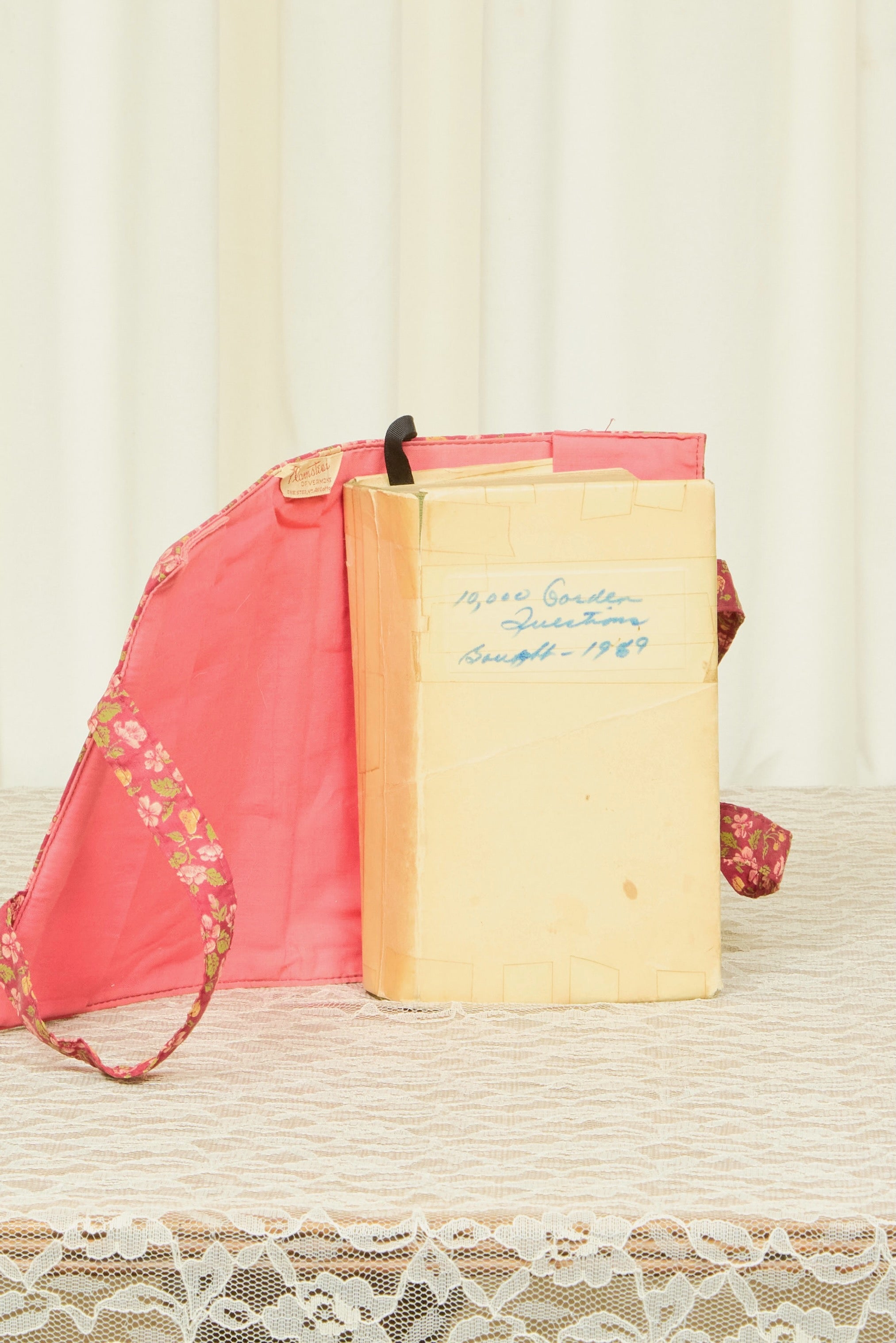 Vintage Gardening Book w/ Fabric Cover