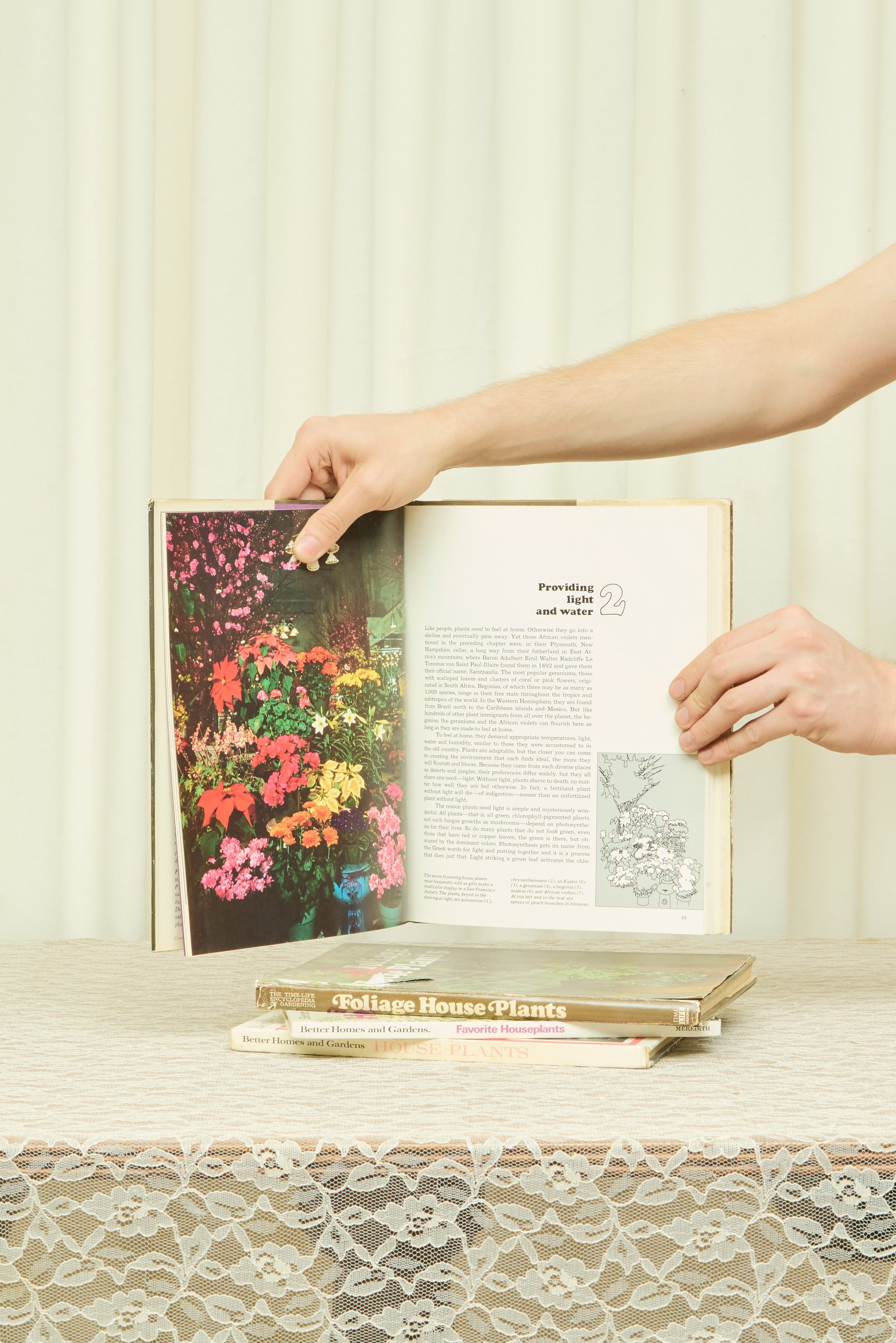 Vintage Gardening Books Set/4