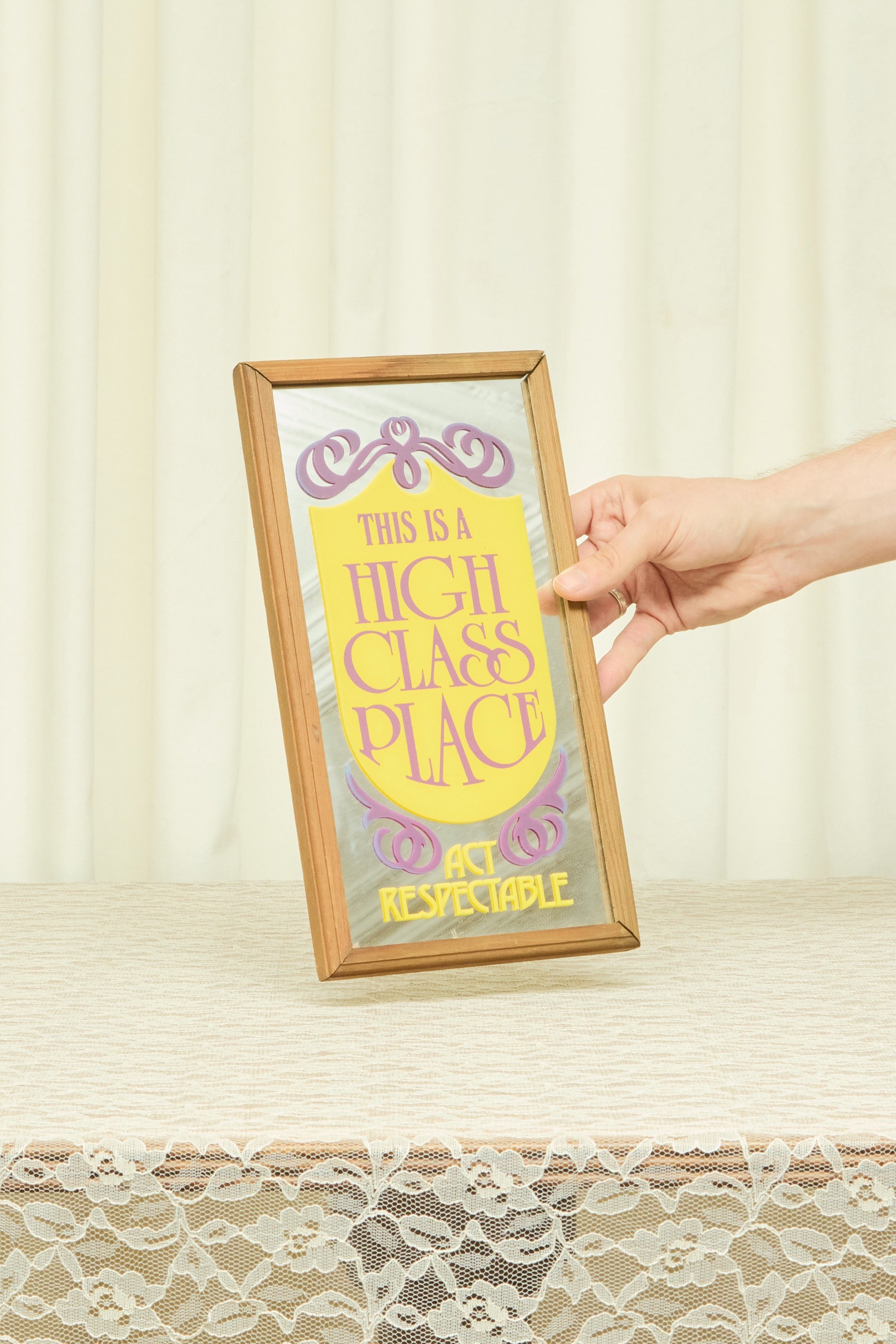 Vintage "High Class" Sign