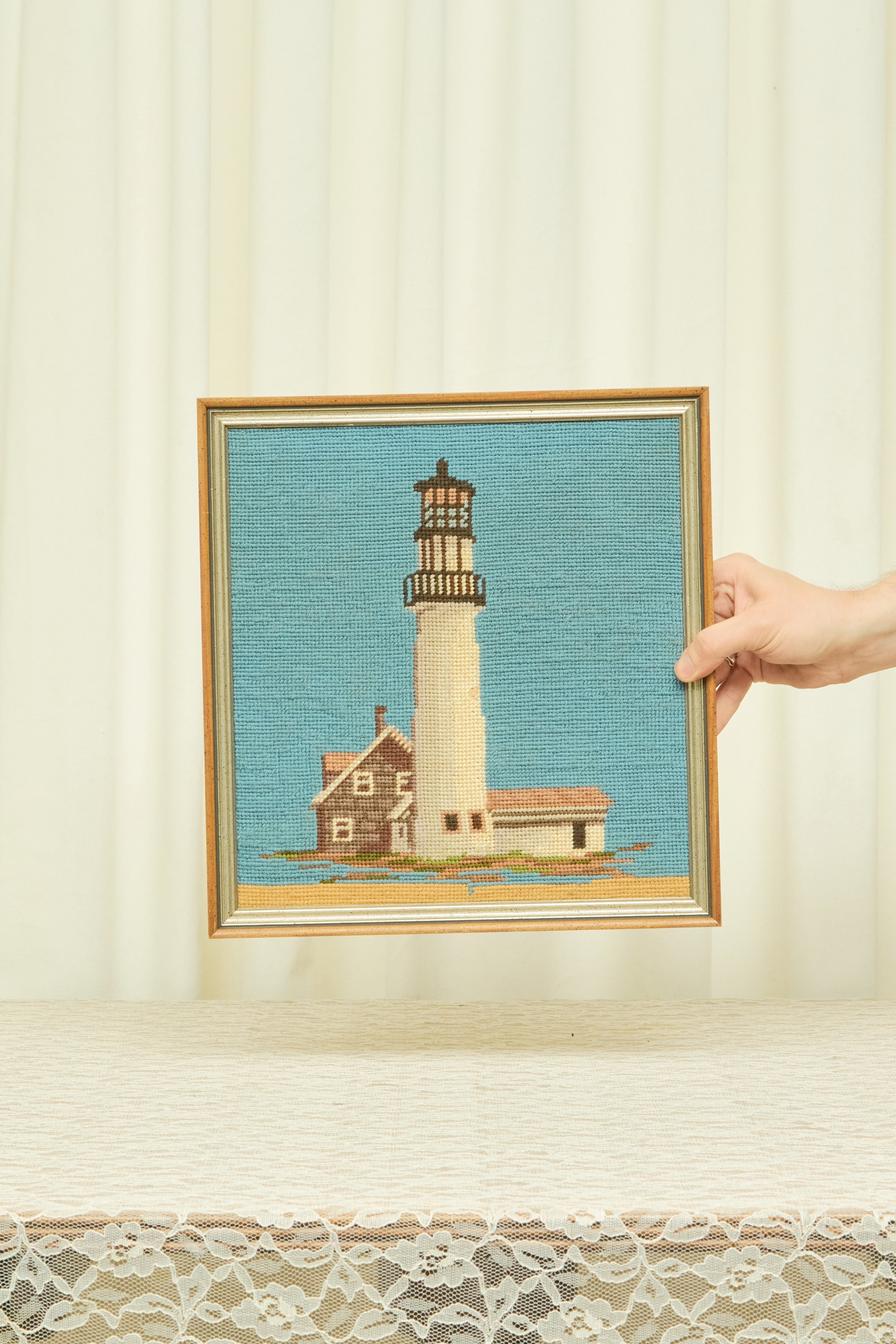Vintage Lighthouse Needlepoint