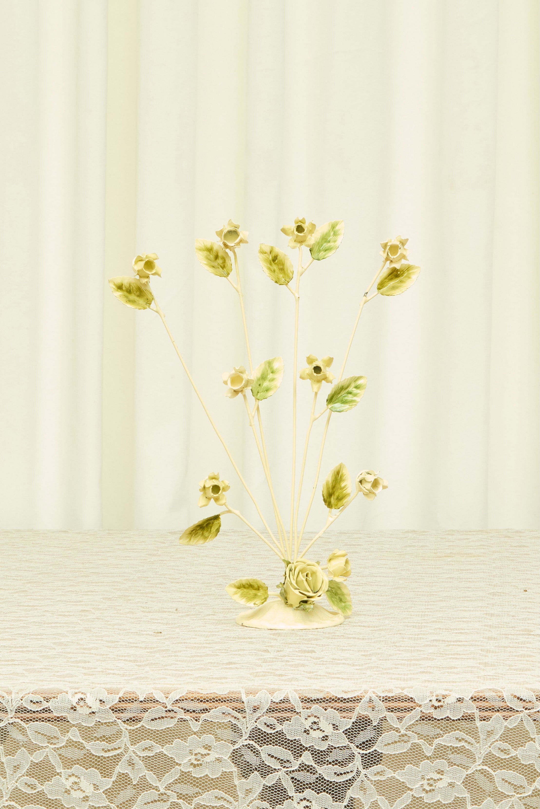 Vintage Metal Floral Card/Photo Holder