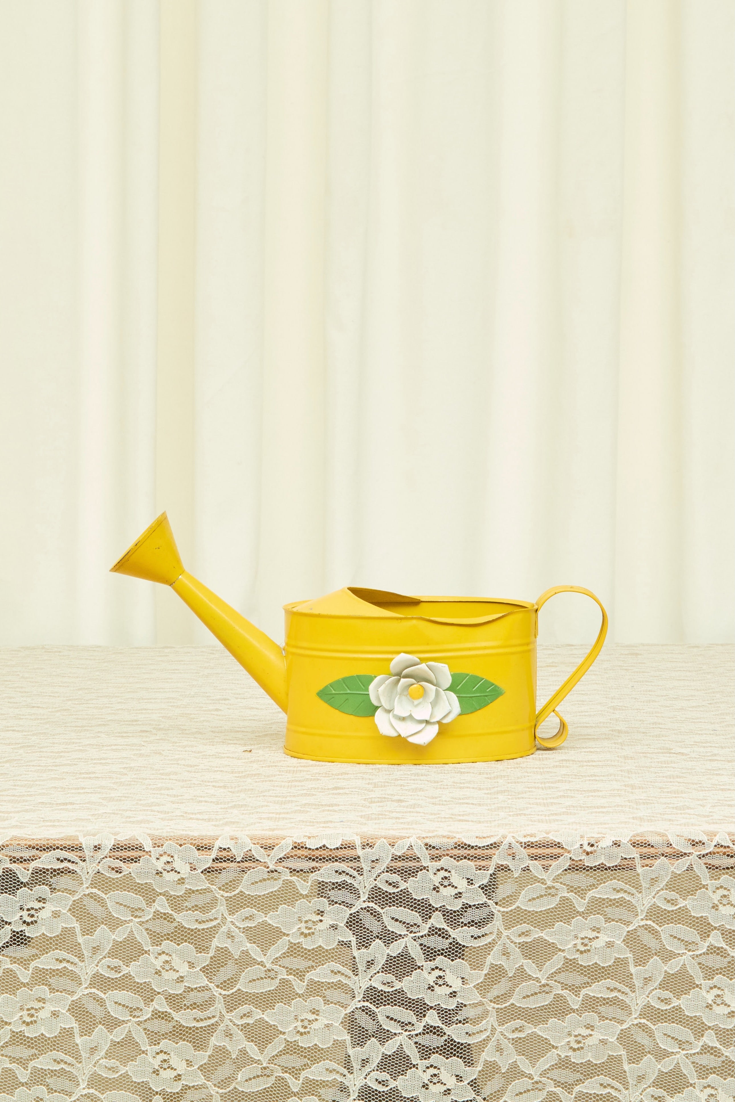 Vintage Metal Flower Watering Can