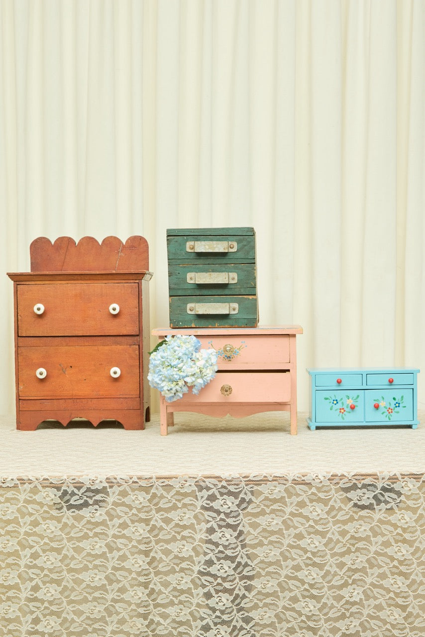Vintage Mini Dresser Jewelry Box
